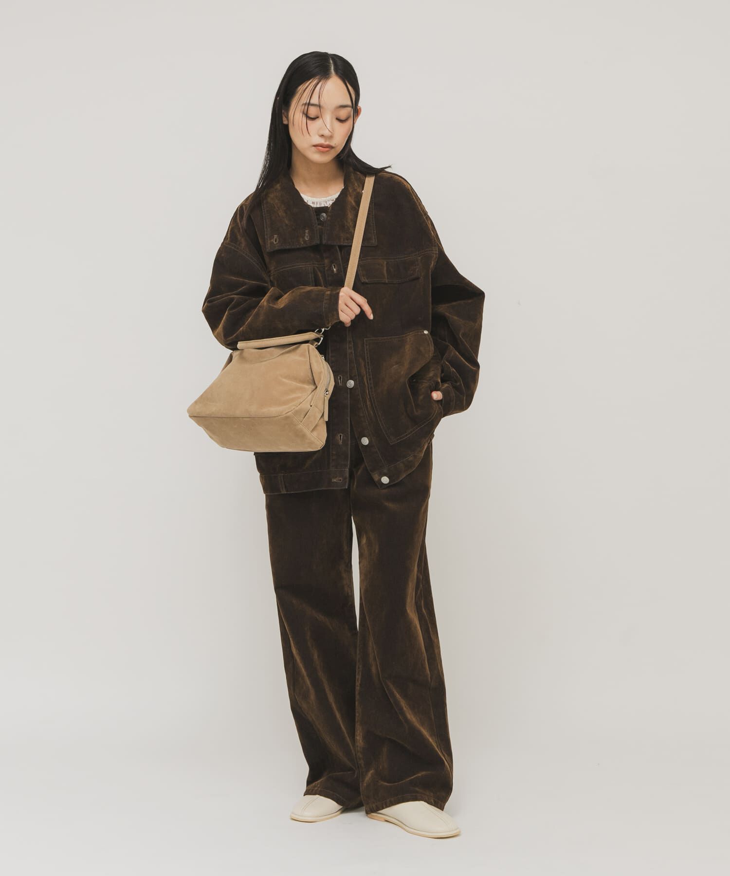  「『2サイズ展開』フロントパネルデザインデニム」|デニム|