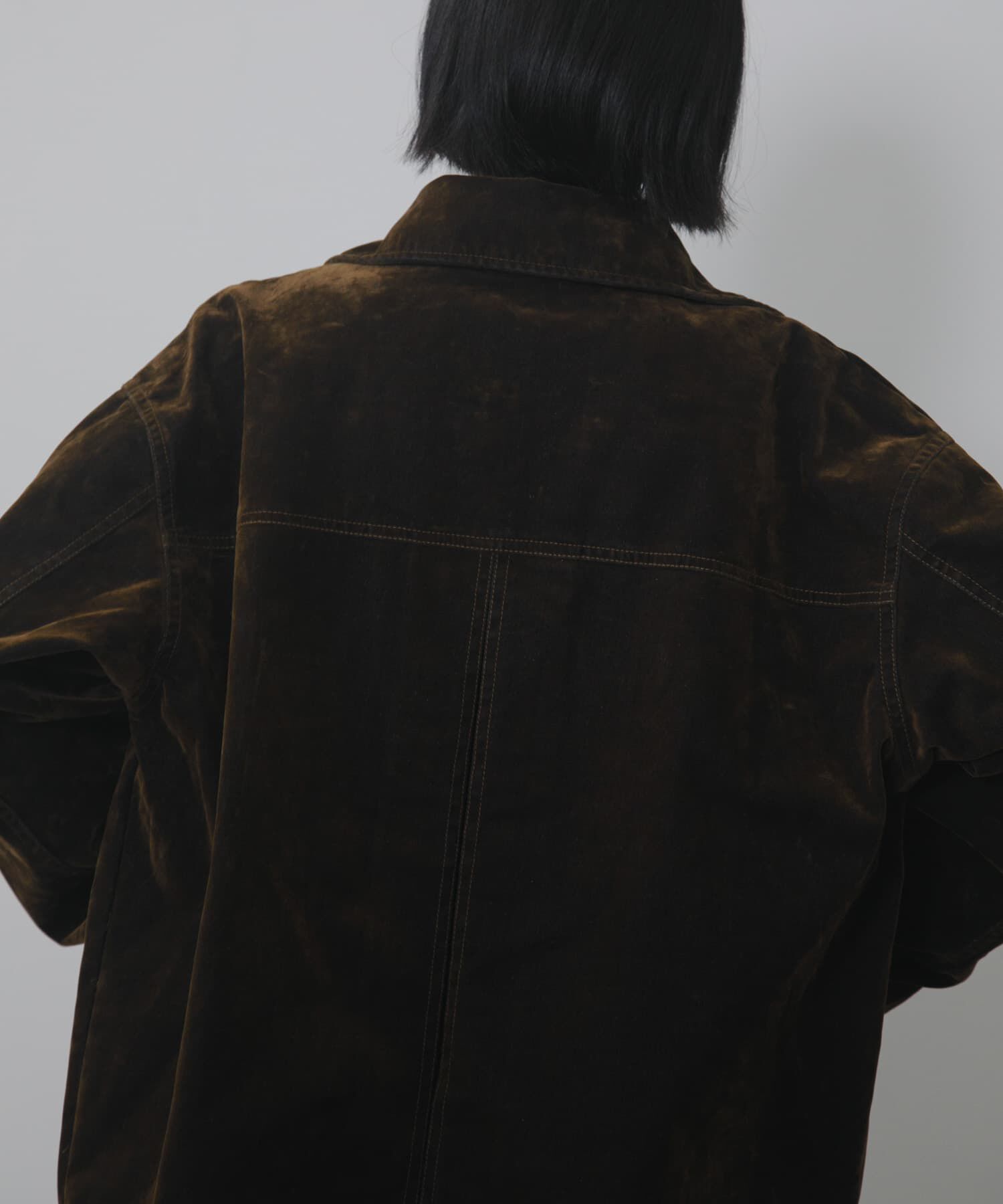  「ハイネックデニムブルゾン」|ブルゾン・スタジャン|