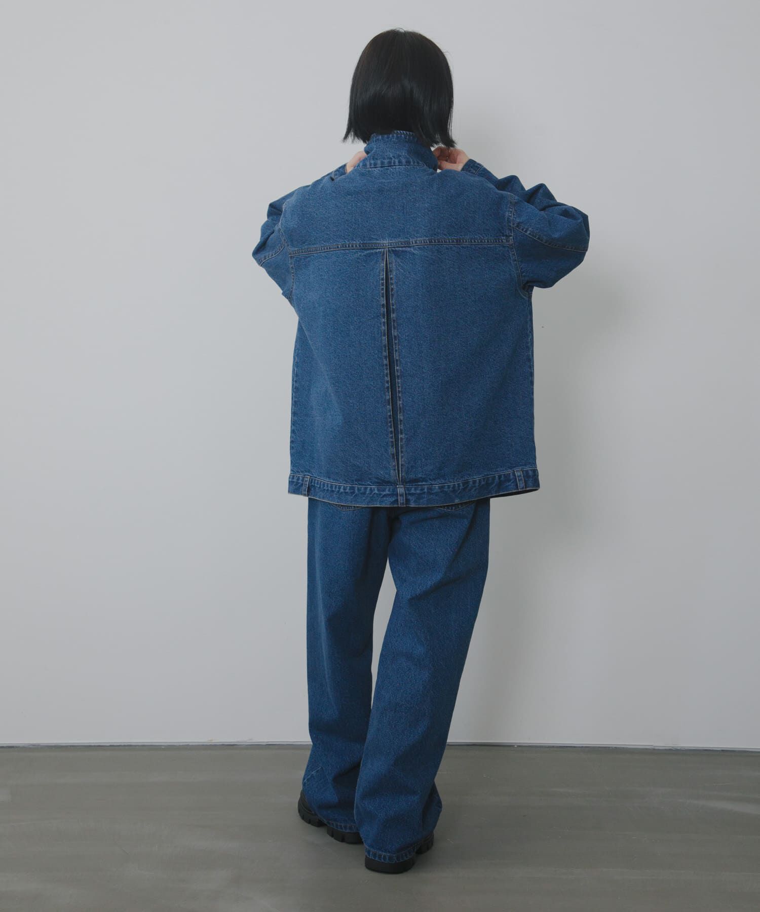  「ハイネックデニムブルゾン」|ブルゾン・スタジャン|