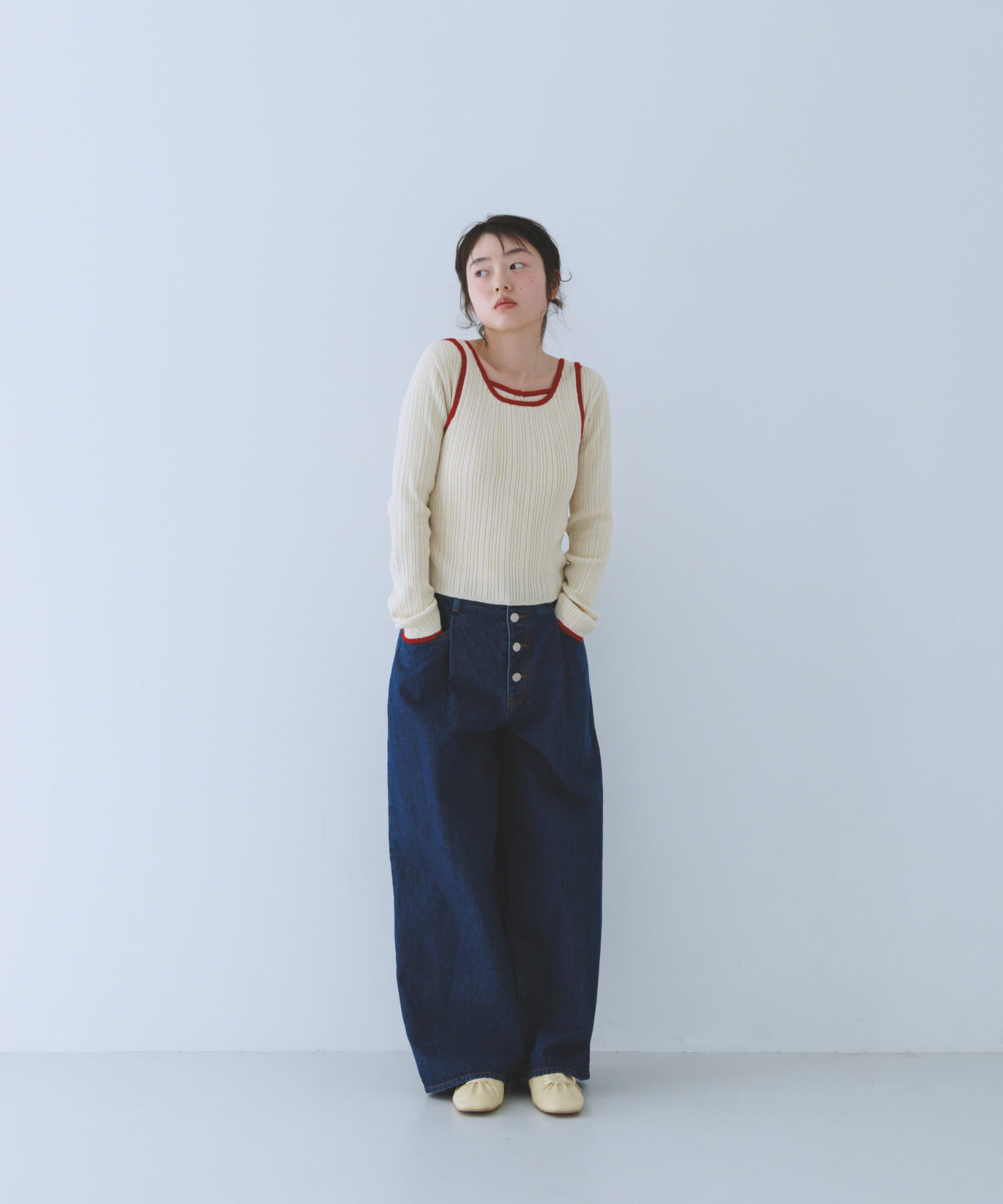  「2WAYタンクトップSETカーディガン」|ニット・セーター|