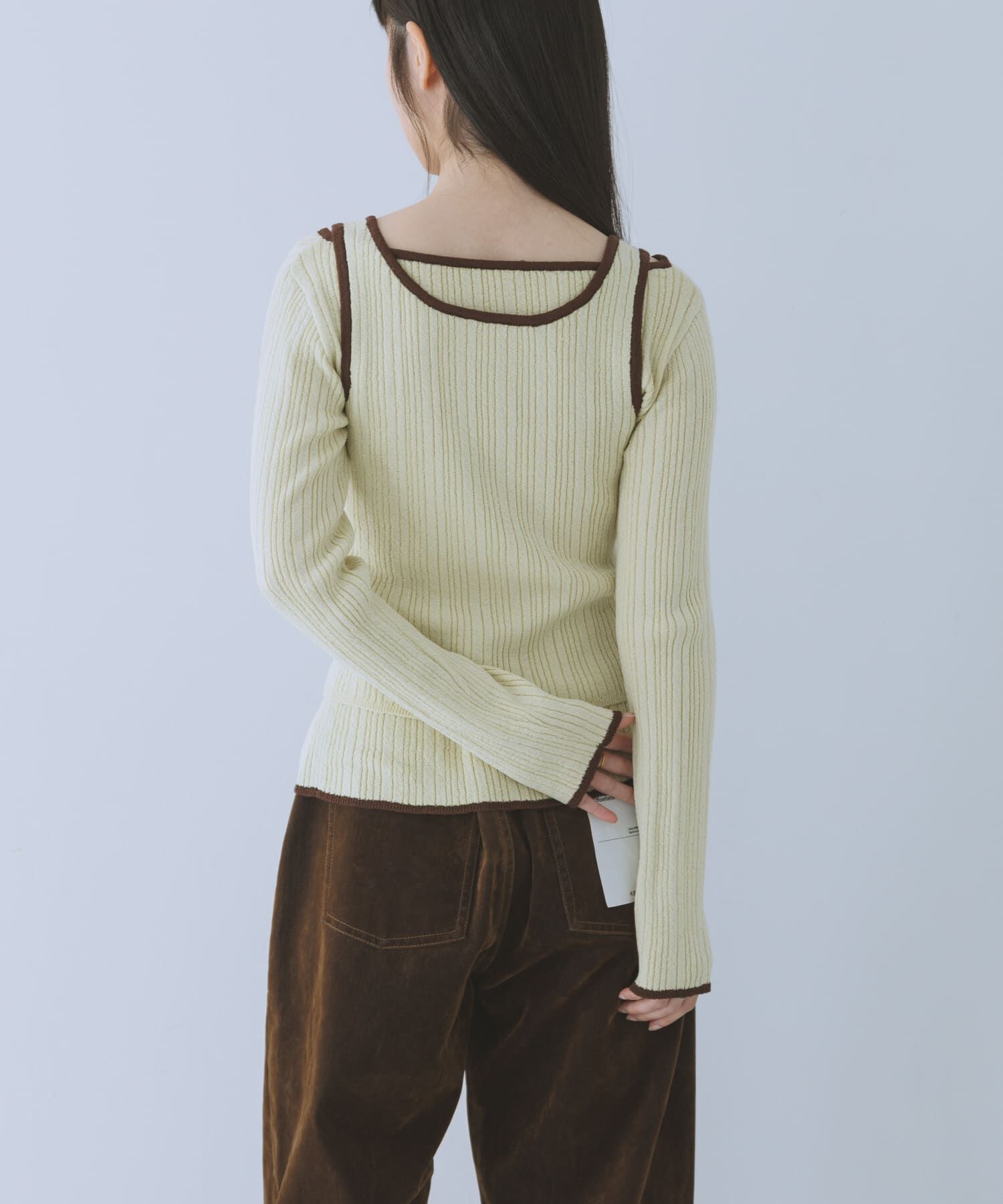  「2WAYタンクトップSETカーディガン」|ニット・セーター|