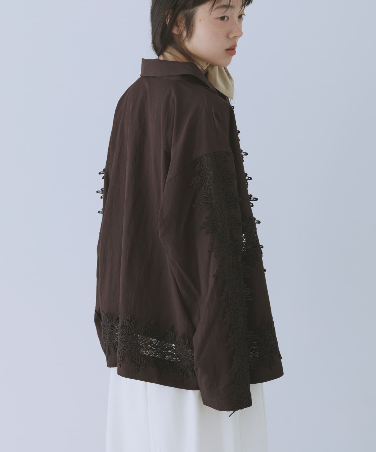  「ヴィンテージライクレースシャツ」|シャツ・ブラウス|