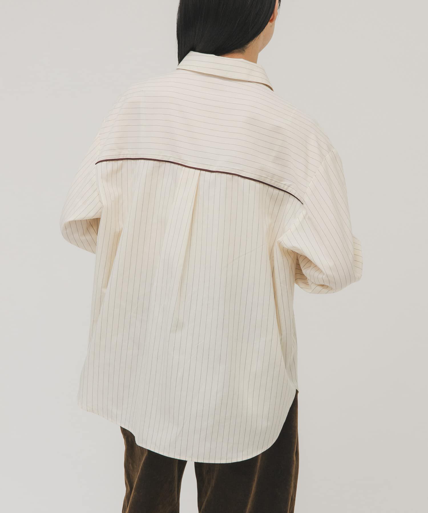  「ストライプBIGシャツ」|シャツ・ブラウス|