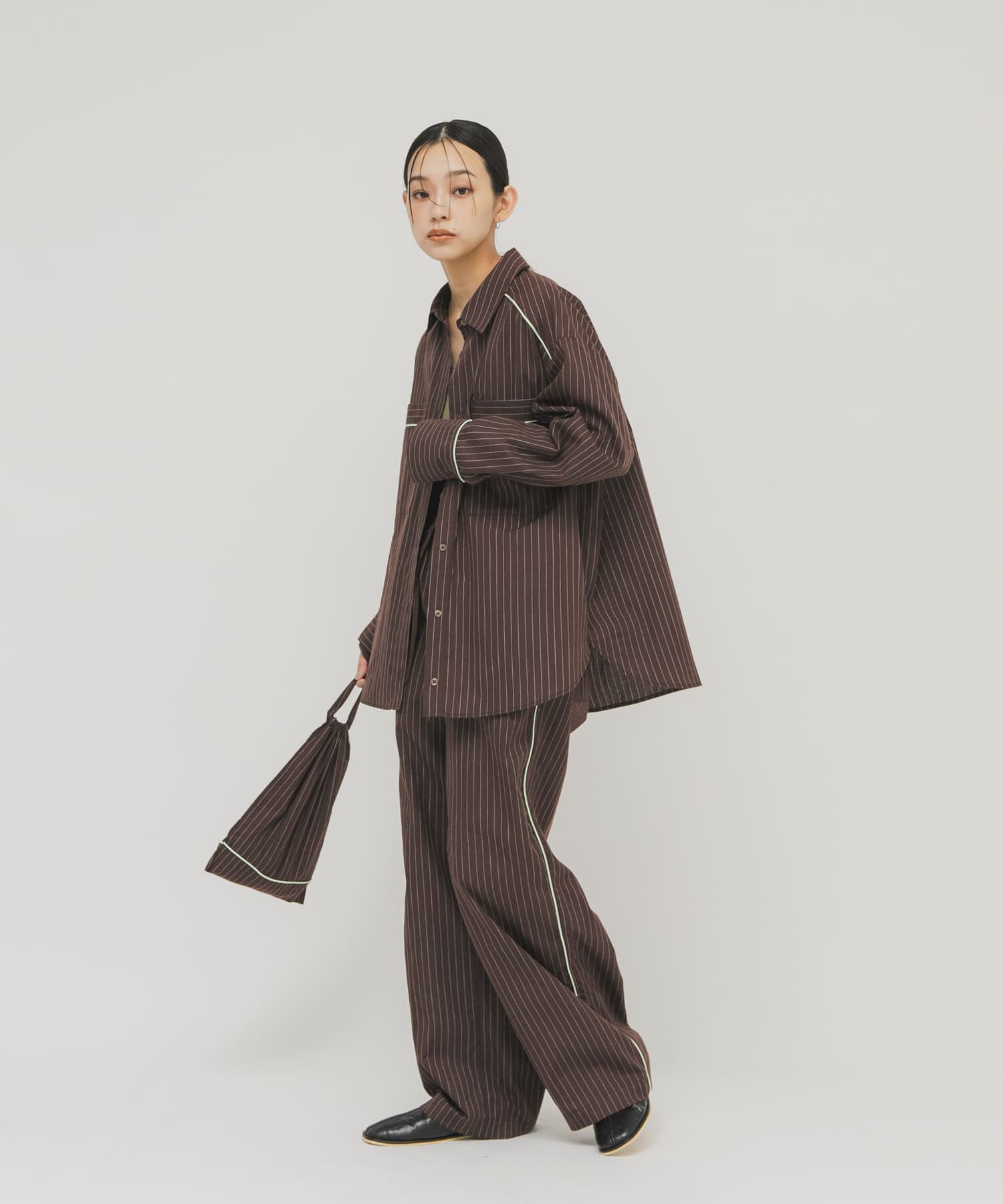  「ストライプBIGシャツ」|シャツ・ブラウス|