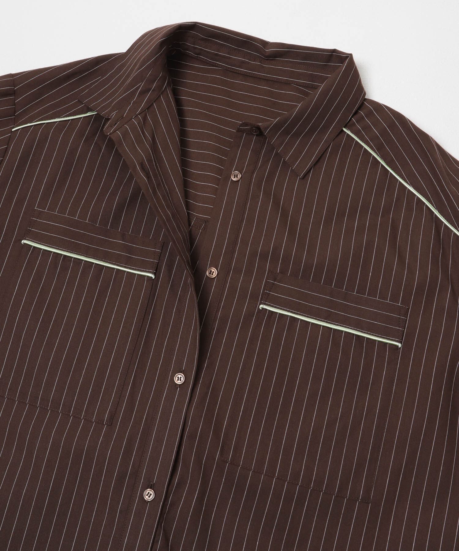  「ストライプBIGシャツ」|シャツ・ブラウス|