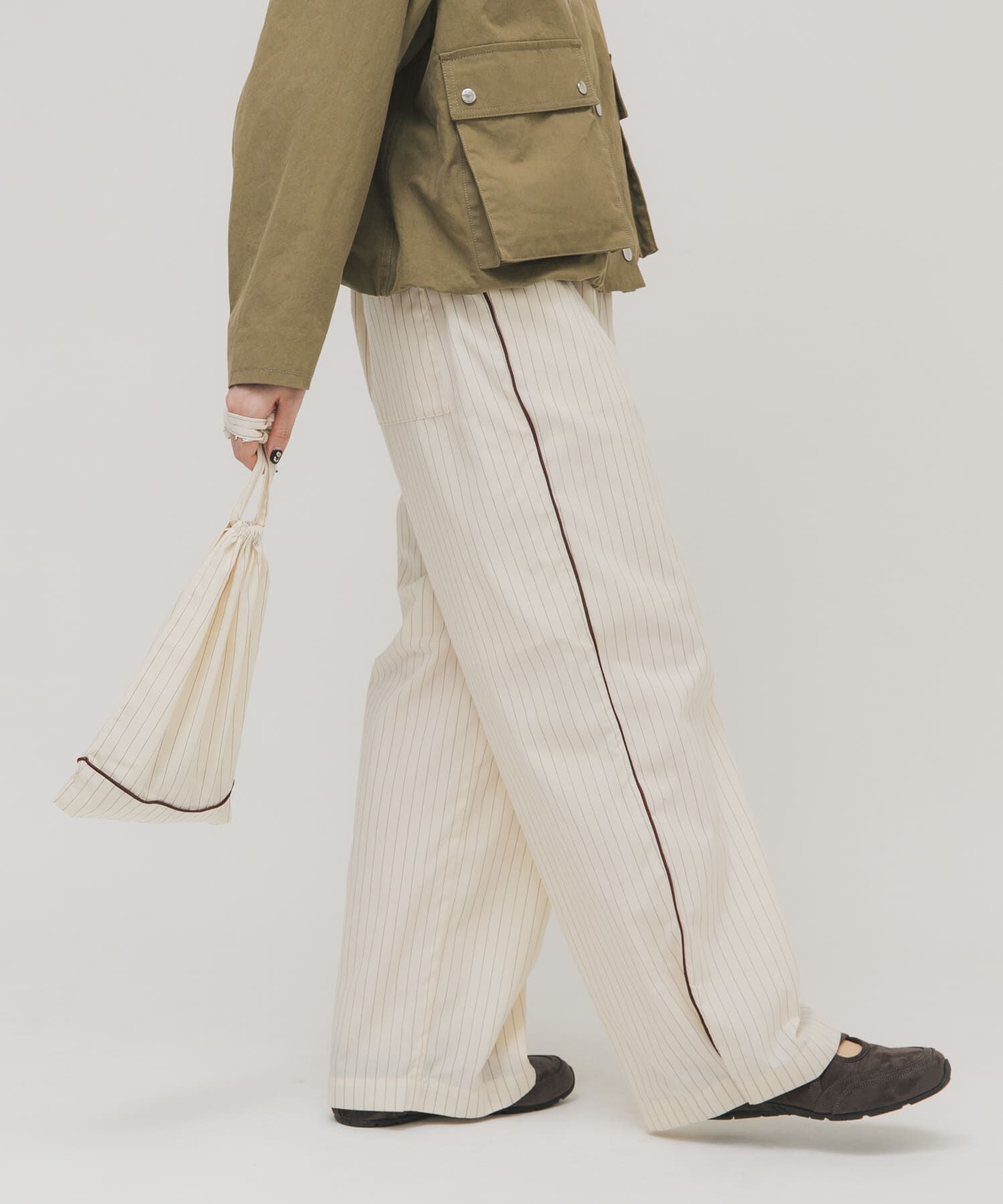  「ストライプイージーパンツ」|その他|