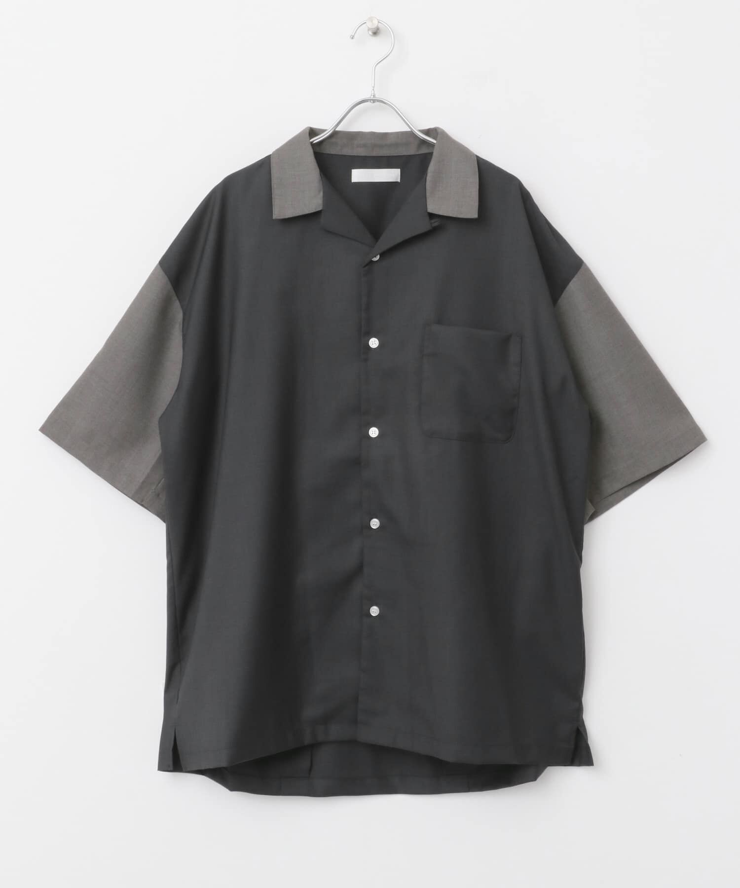 SENSE OF PLACE by URBAN RESEARCH「バイカラーオープンカラーショートスリーブシャツ」|シャツ・ブラウス|