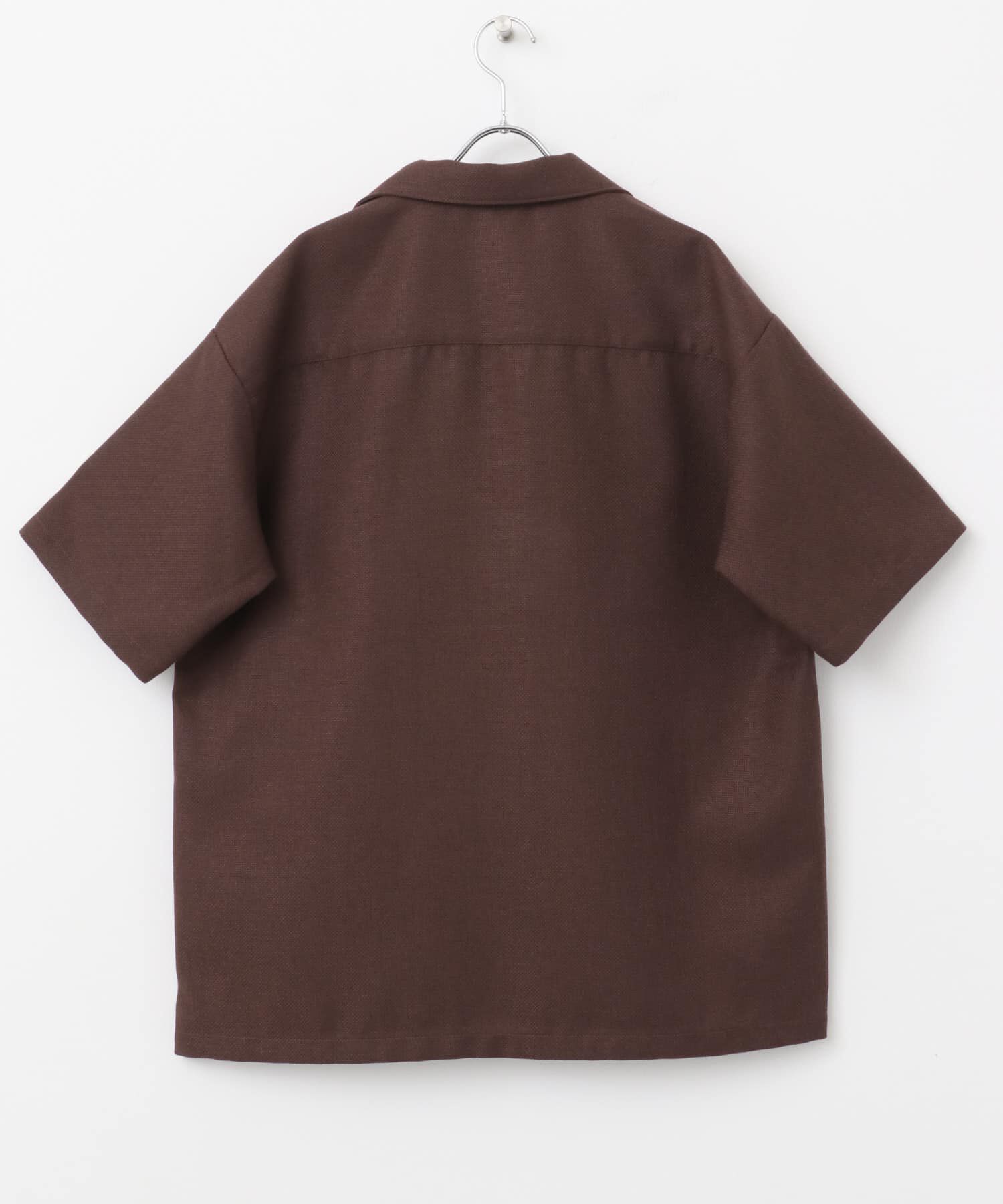 SENSE OF PLACE by URBAN RESEARCH「メランジプリペラオープンカラーショートスリーブシャツ」|シャツ・ブラウス|