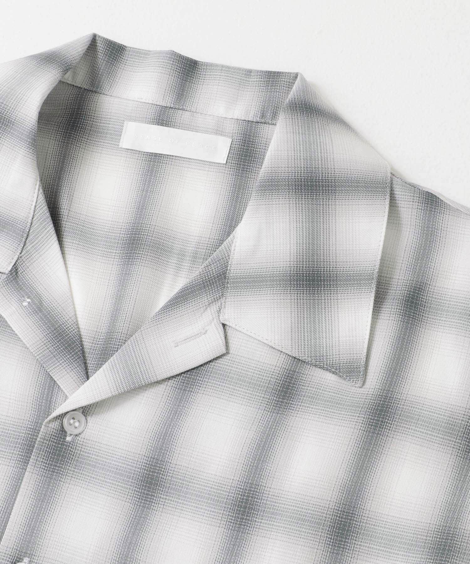 SENSE OF PLACE by URBAN RESEARCH「『ユニセックス』オンブレーチェックショートスリーブシャツ」|シャツ・ブラウス|