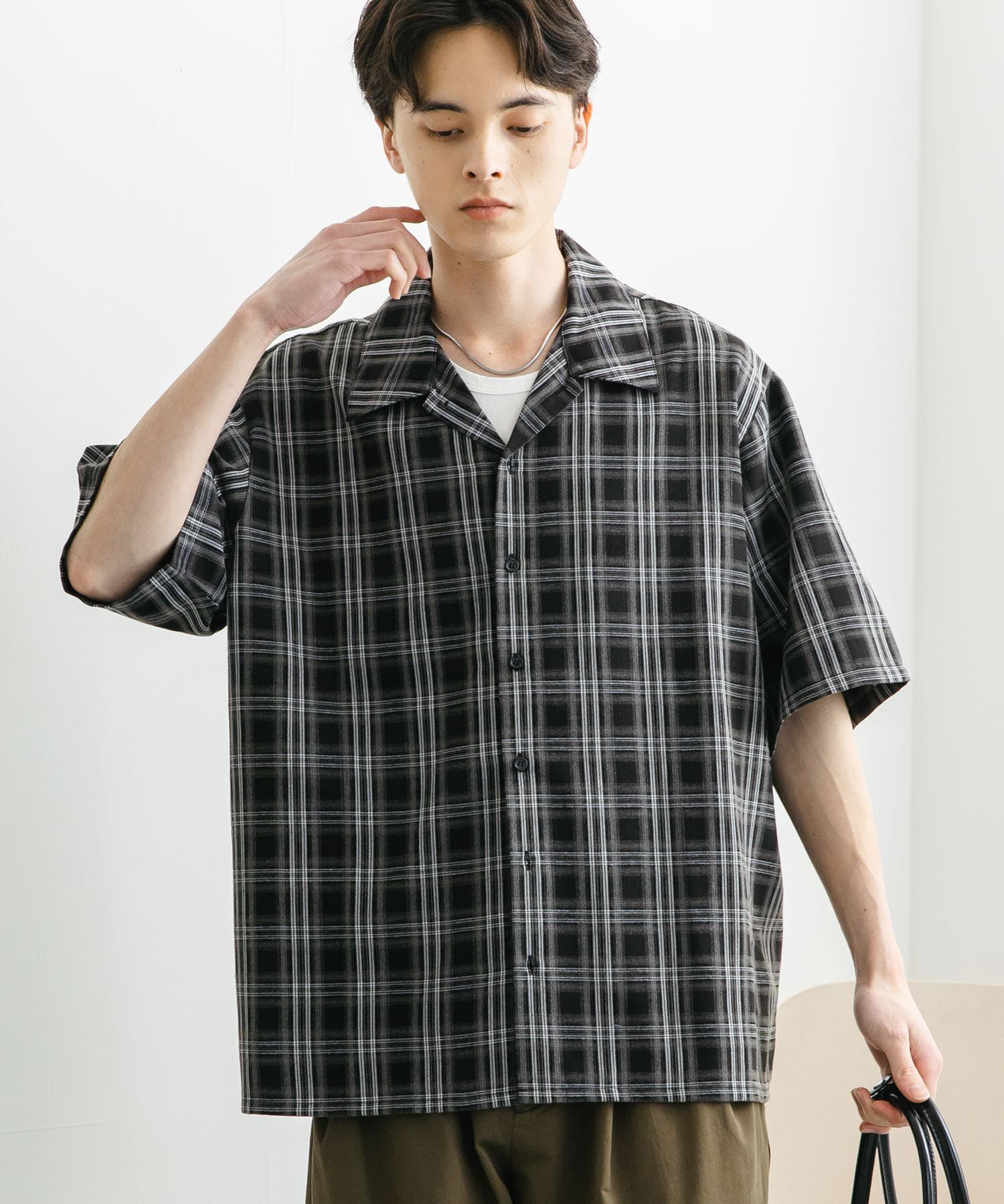 SENSE OF PLACE by URBAN RESEARCH「『ユニセックス』オンブレーチェックショートスリーブシャツ」|シャツ・ブラウス|