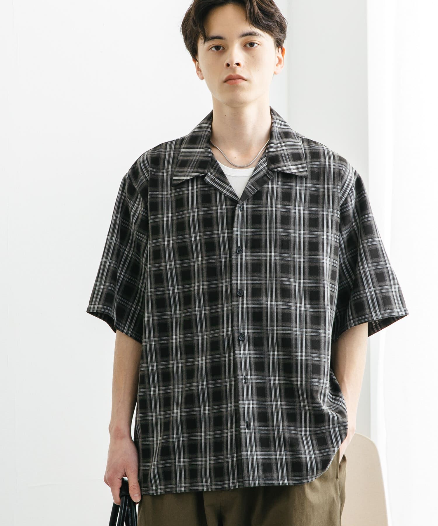 SENSE OF PLACE by URBAN RESEARCH「『ユニセックス』オンブレーチェックショートスリーブシャツ」|シャツ・ブラウス|