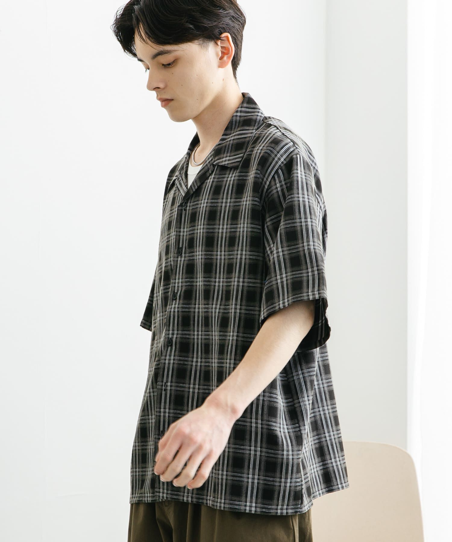 SENSE OF PLACE by URBAN RESEARCH「『ユニセックス』オンブレーチェックショートスリーブシャツ」|シャツ・ブラウス|