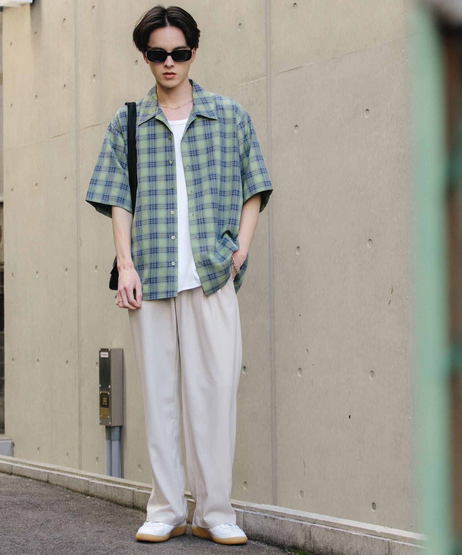 SENSE OF PLACE by URBAN RESEARCH「『ユニセックス』オンブレーチェックショートスリーブシャツ」|シャツ・ブラウス|