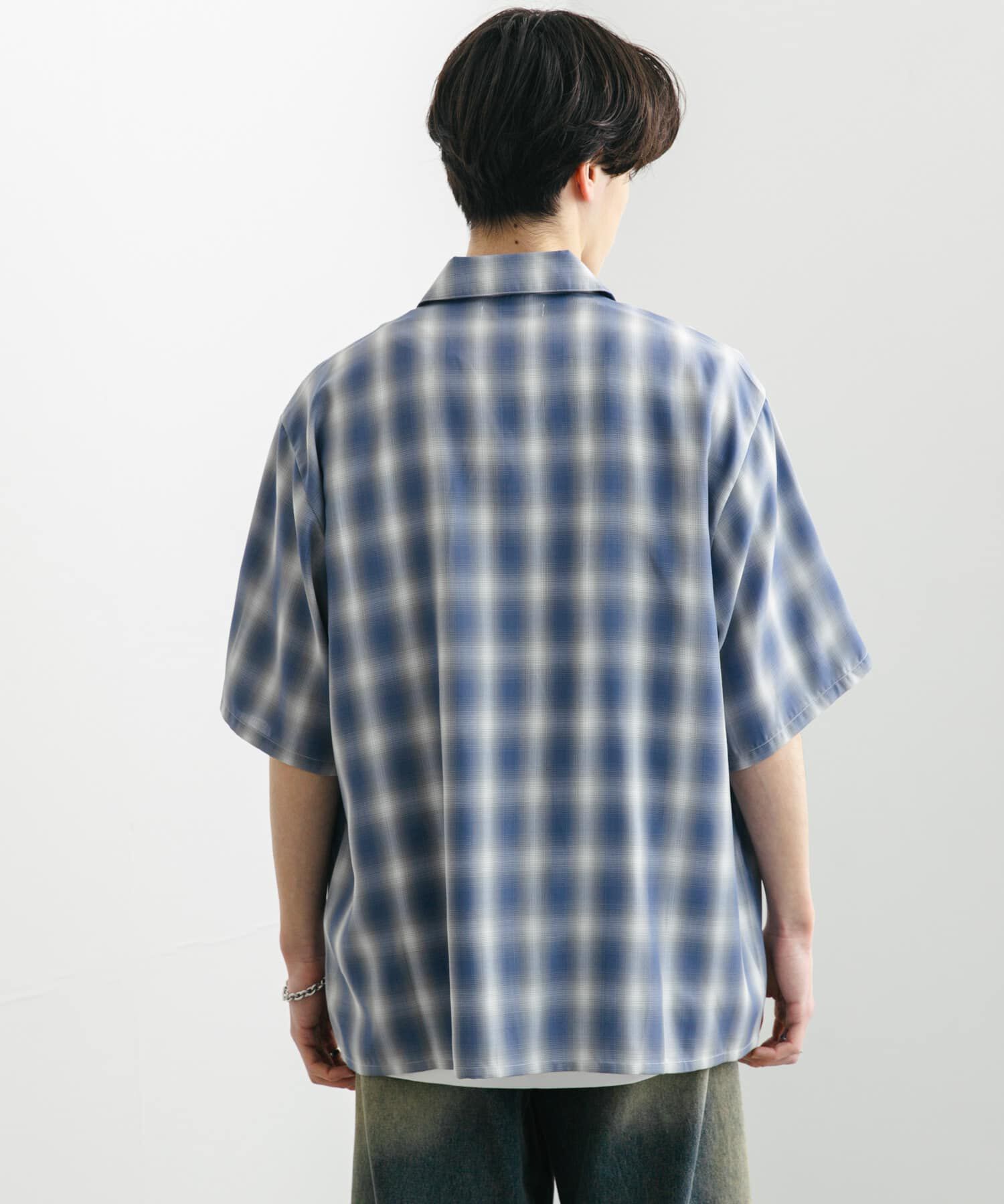 SENSE OF PLACE by URBAN RESEARCH「『ユニセックス』オンブレーチェックショートスリーブシャツ」|シャツ・ブラウス|