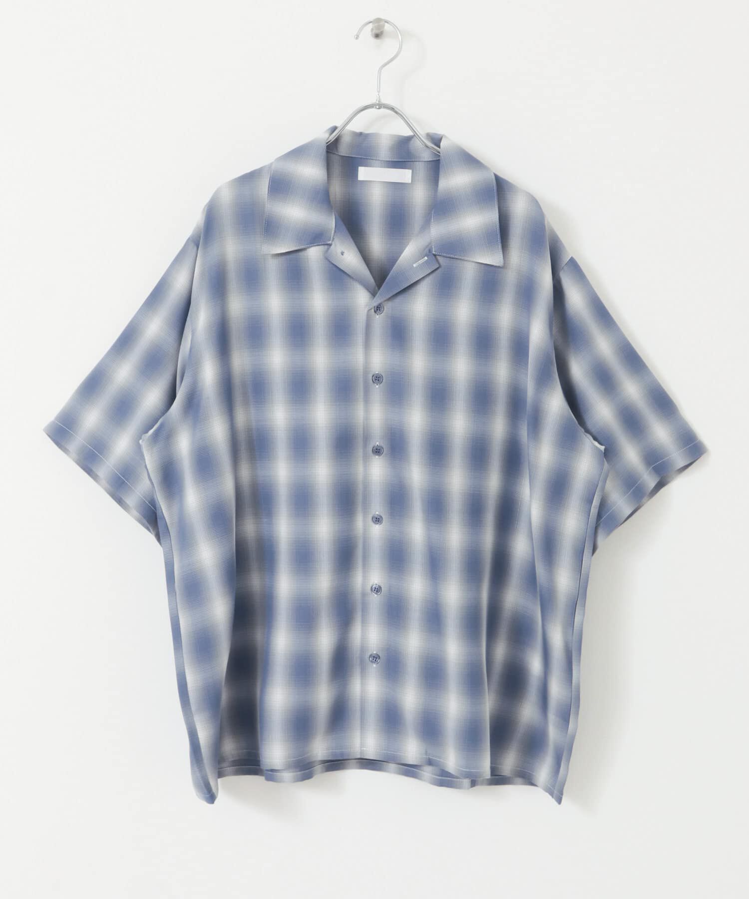 SENSE OF PLACE by URBAN RESEARCH「『ユニセックス』オンブレーチェックショートスリーブシャツ」|シャツ・ブラウス|