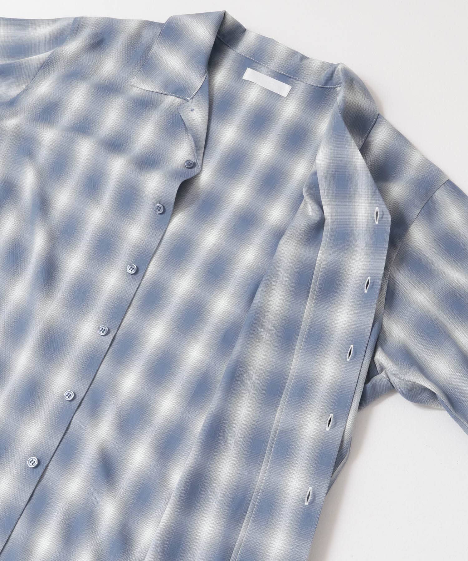 SENSE OF PLACE by URBAN RESEARCH「『ユニセックス』オンブレーチェックショートスリーブシャツ」|シャツ・ブラウス|