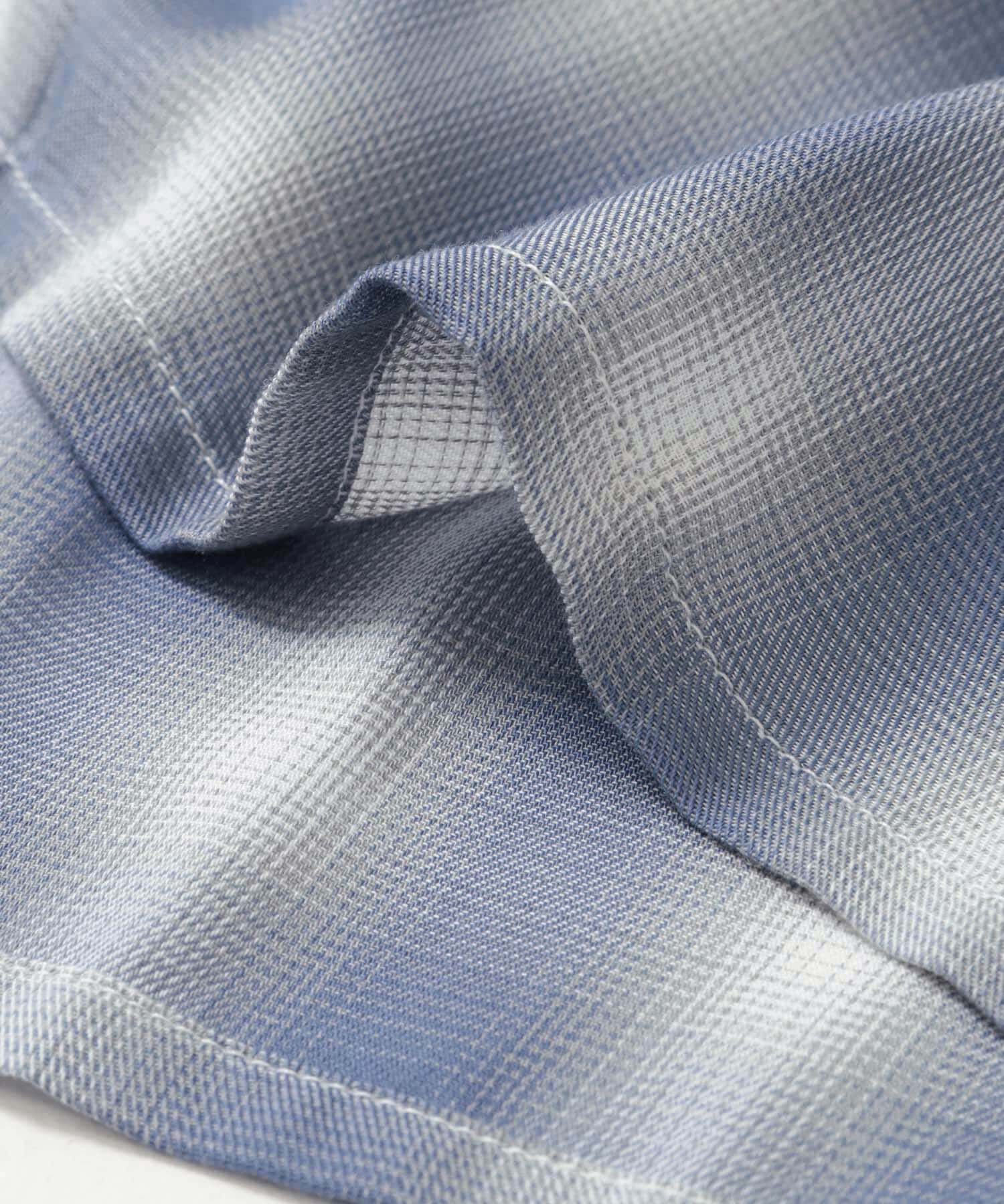 SENSE OF PLACE by URBAN RESEARCH「『ユニセックス』オンブレーチェックショートスリーブシャツ」|シャツ・ブラウス|