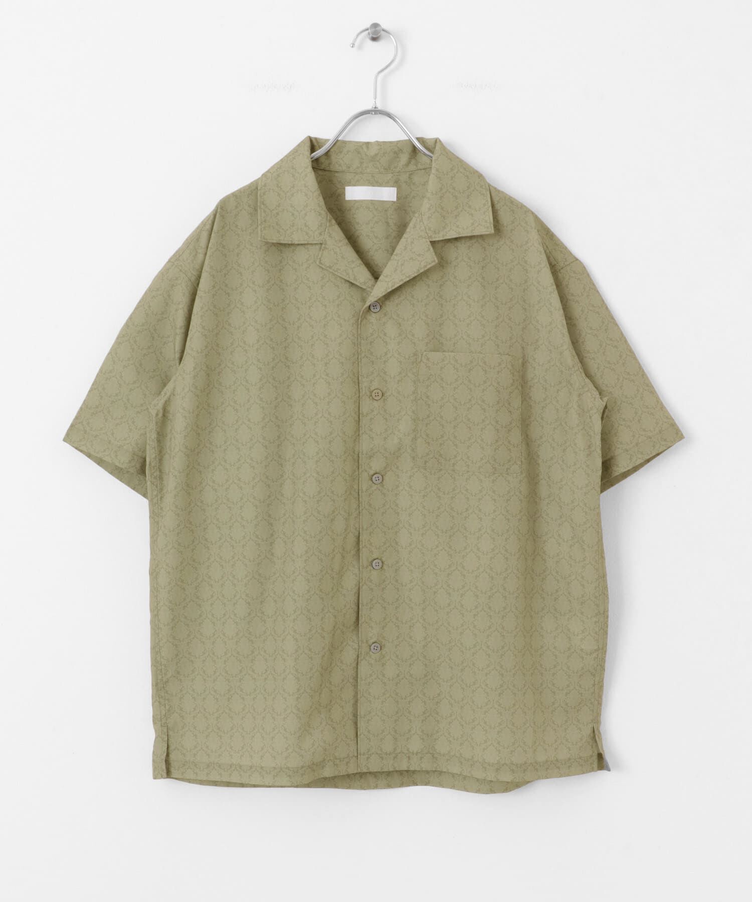 SENSE OF PLACE by URBAN RESEARCH「ダマスクオープンカラーショートスリーブシャツ」|シャツ・ブラウス|