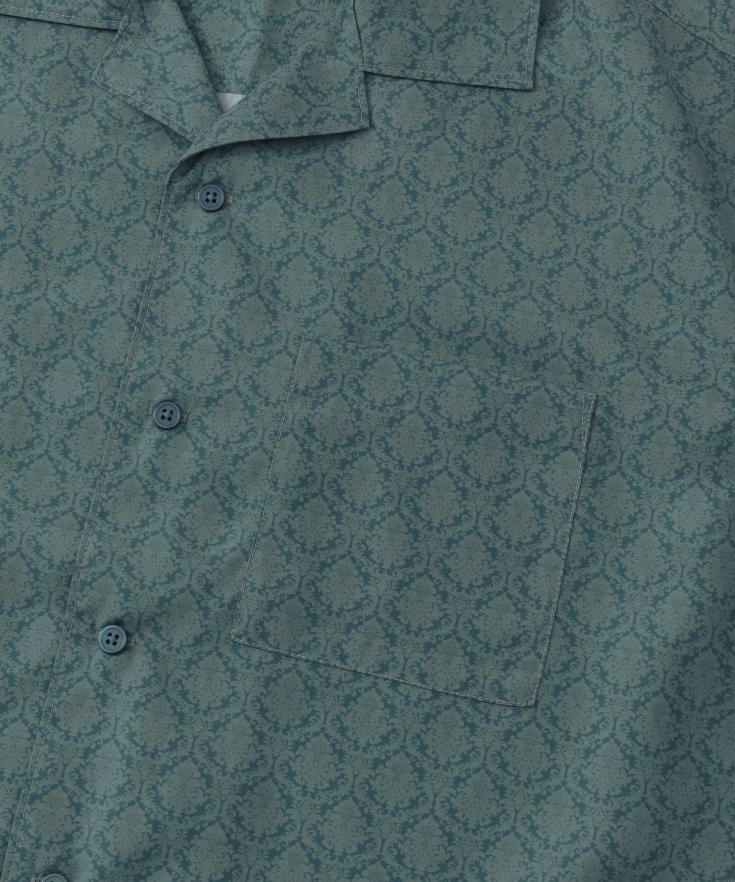 SENSE OF PLACE by URBAN RESEARCH「ダマスクオープンカラーショートスリーブシャツ」|シャツ・ブラウス|