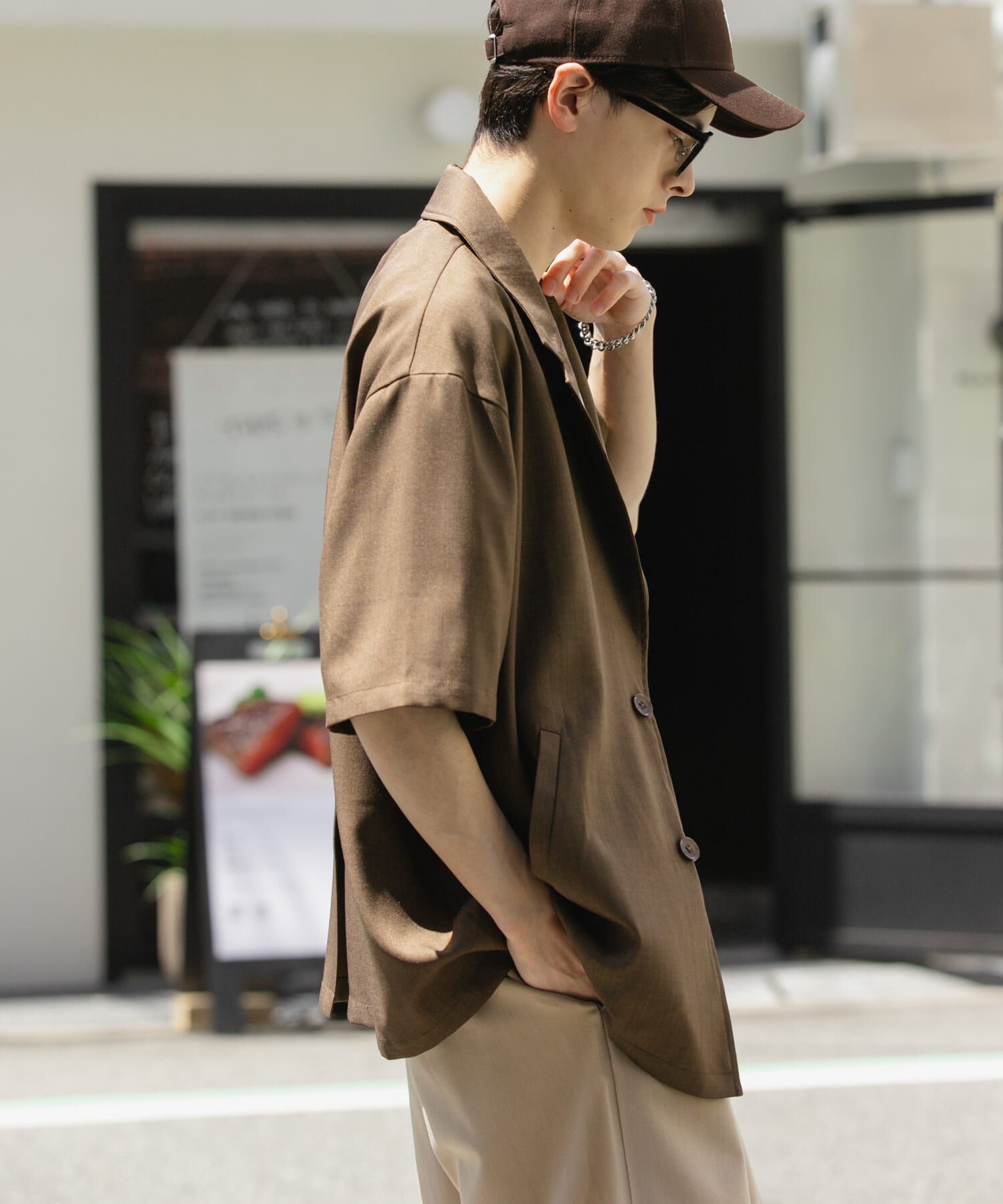 SENSE OF PLACE by URBAN RESEARCH「リネンライクテーラードショートスリーブジャケット」|その他|