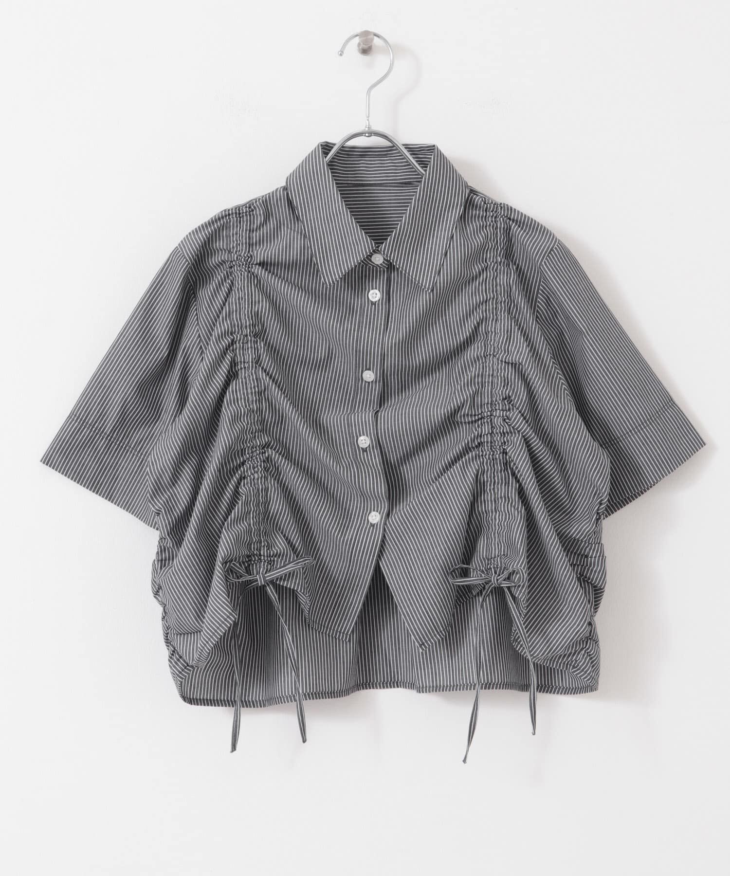 SENSE OF PLACE by URBAN RESEARCH「クロップドシャーリングシャツ(半袖)」|シャツ・ブラウス|