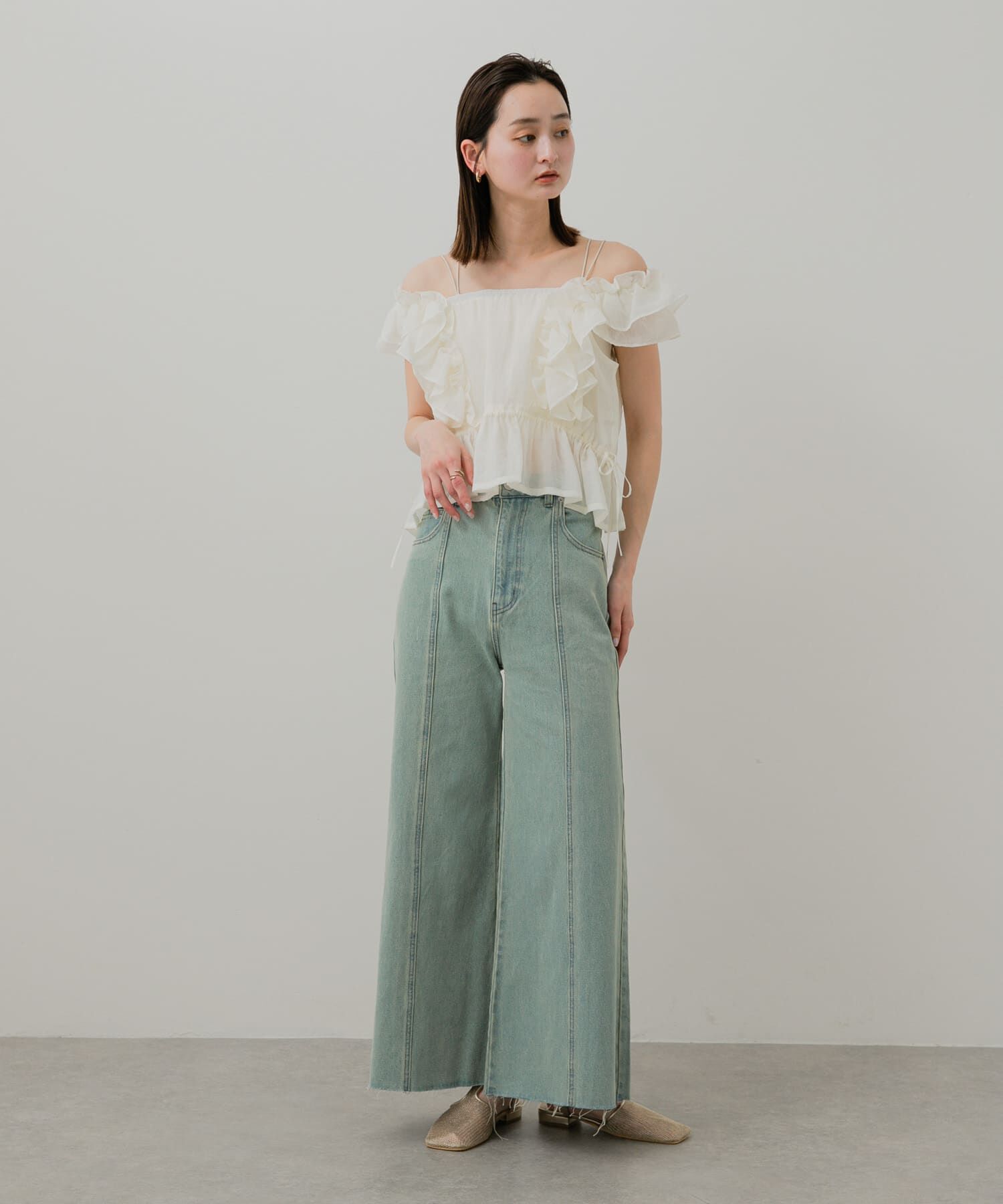 SENSE OF PLACE by URBAN RESEARCH「ルーズフレアデニム」|デニム|