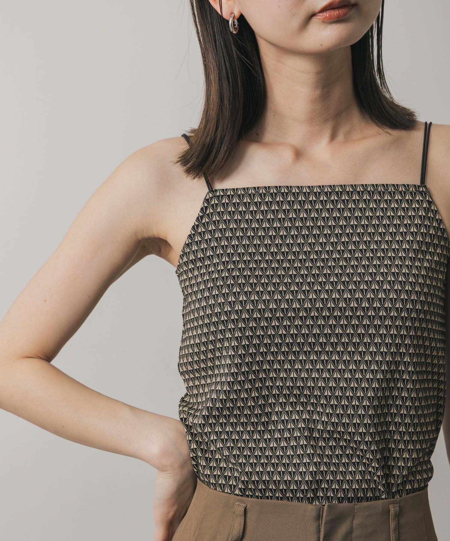 SENSE OF PLACE by URBAN RESEARCH「パターンダブルストラップキャミ」|キャミソール|