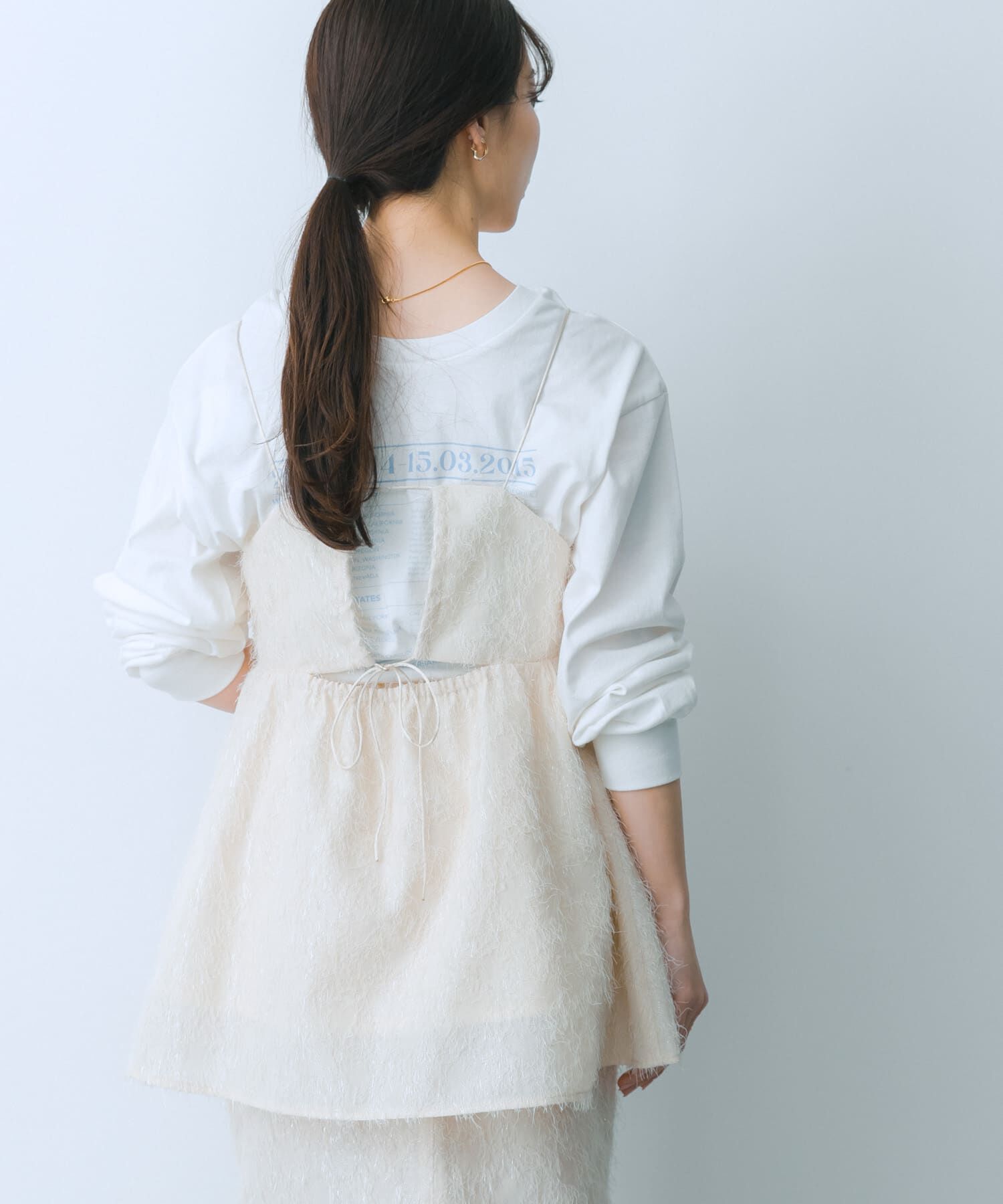 SENSE OF PLACE by URBAN RESEARCH「ジャガードフリンジキャミソールトップ」|キャミソール|