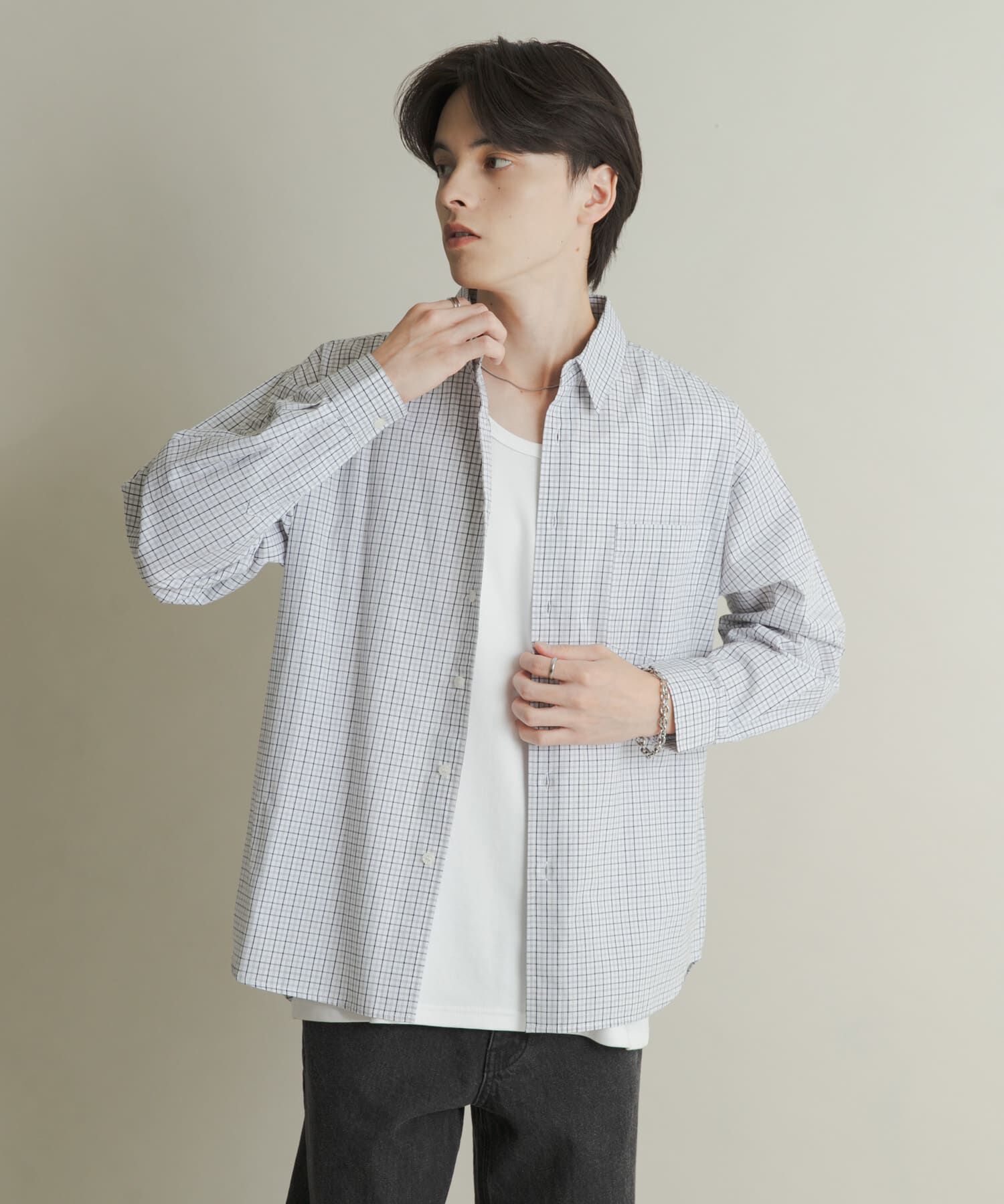 SENSE OF PLACE by URBAN RESEARCH「マイクログラフチェックロングスリーブシャツ」|シャツ・ブラウス|