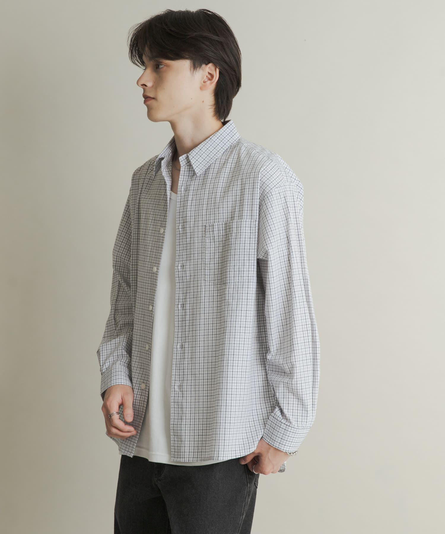 SENSE OF PLACE by URBAN RESEARCH「マイクログラフチェックロングスリーブシャツ」|シャツ・ブラウス|