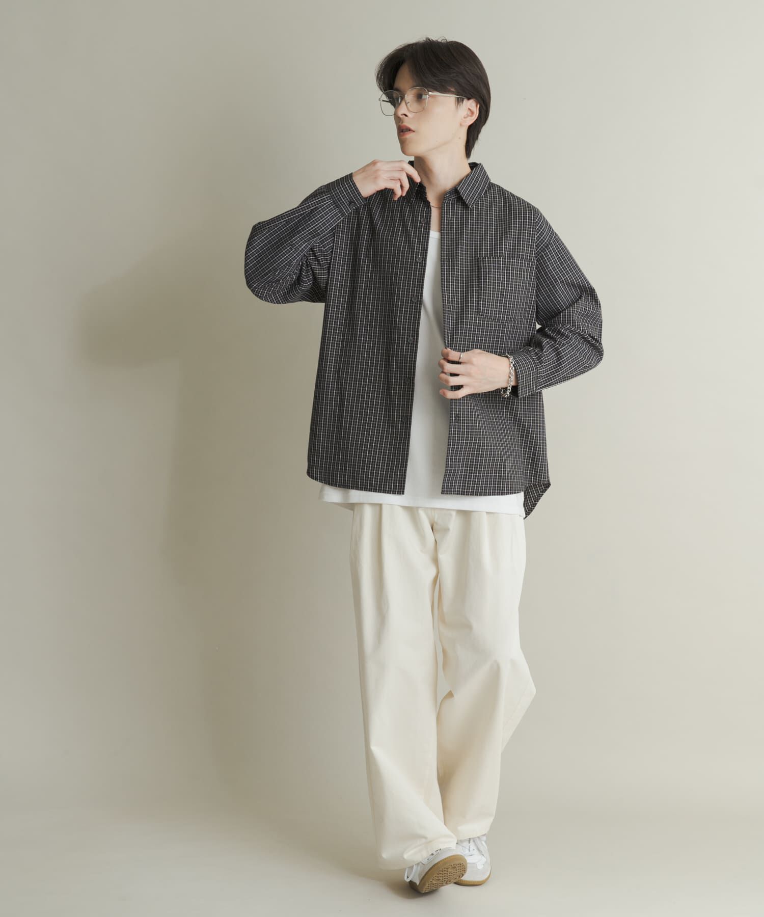 SENSE OF PLACE by URBAN RESEARCH「マイクログラフチェックロングスリーブシャツ」|シャツ・ブラウス|