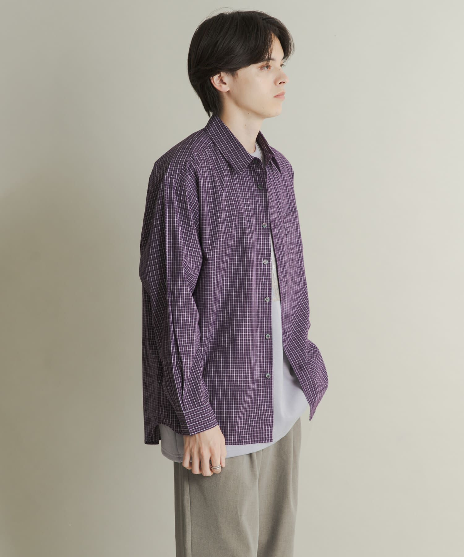 SENSE OF PLACE by URBAN RESEARCH「マイクログラフチェックロングスリーブシャツ」|シャツ・ブラウス|