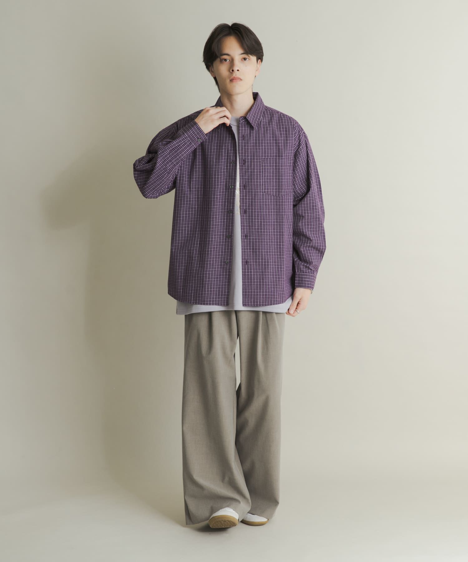 SENSE OF PLACE by URBAN RESEARCH「マイクログラフチェックロングスリーブシャツ」|シャツ・ブラウス|