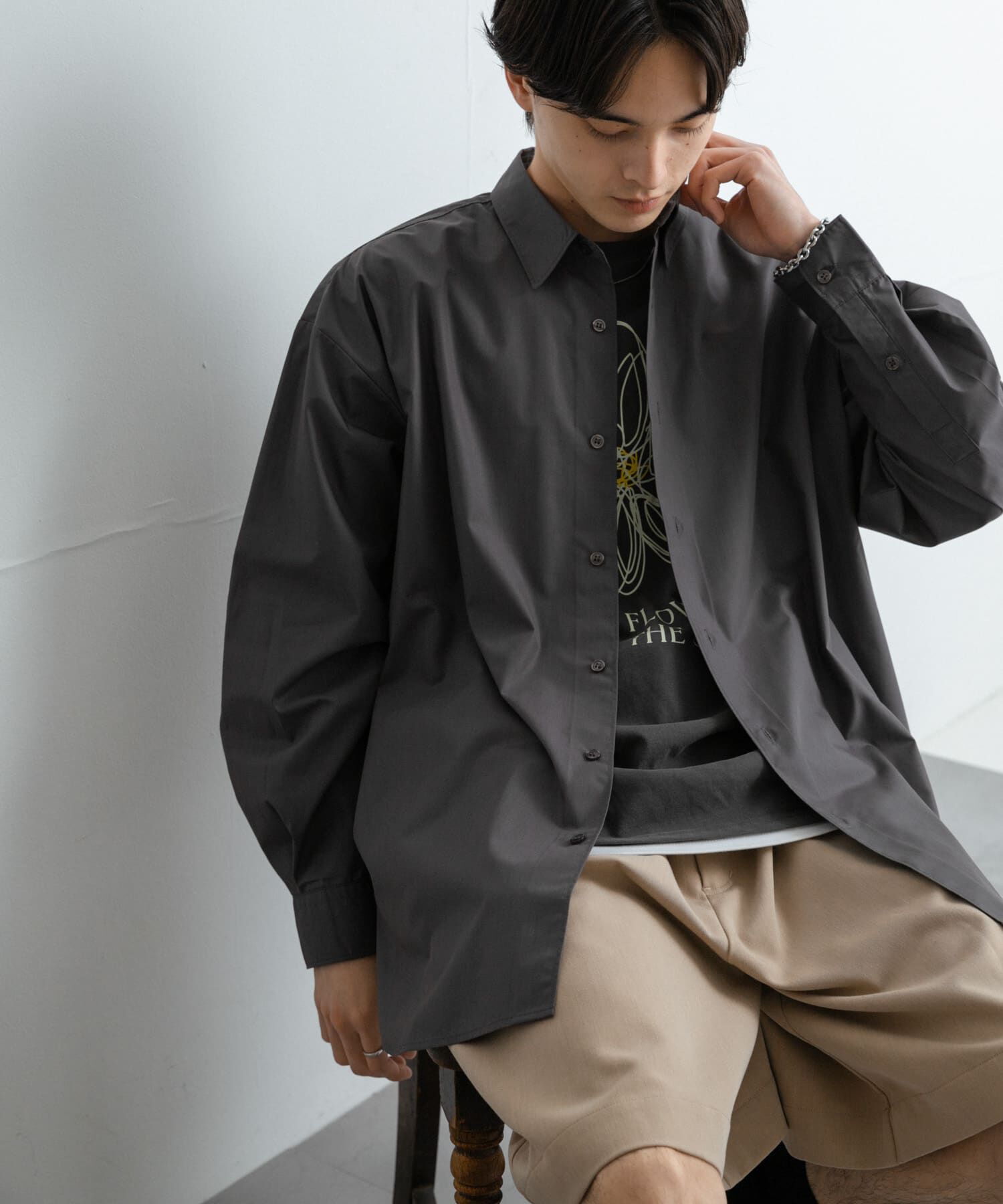 SENSE OF PLACE by URBAN RESEARCH「『ユニセックス』ブロードレギュラーカラールーズシャツ」|シャツ・ブラウス|