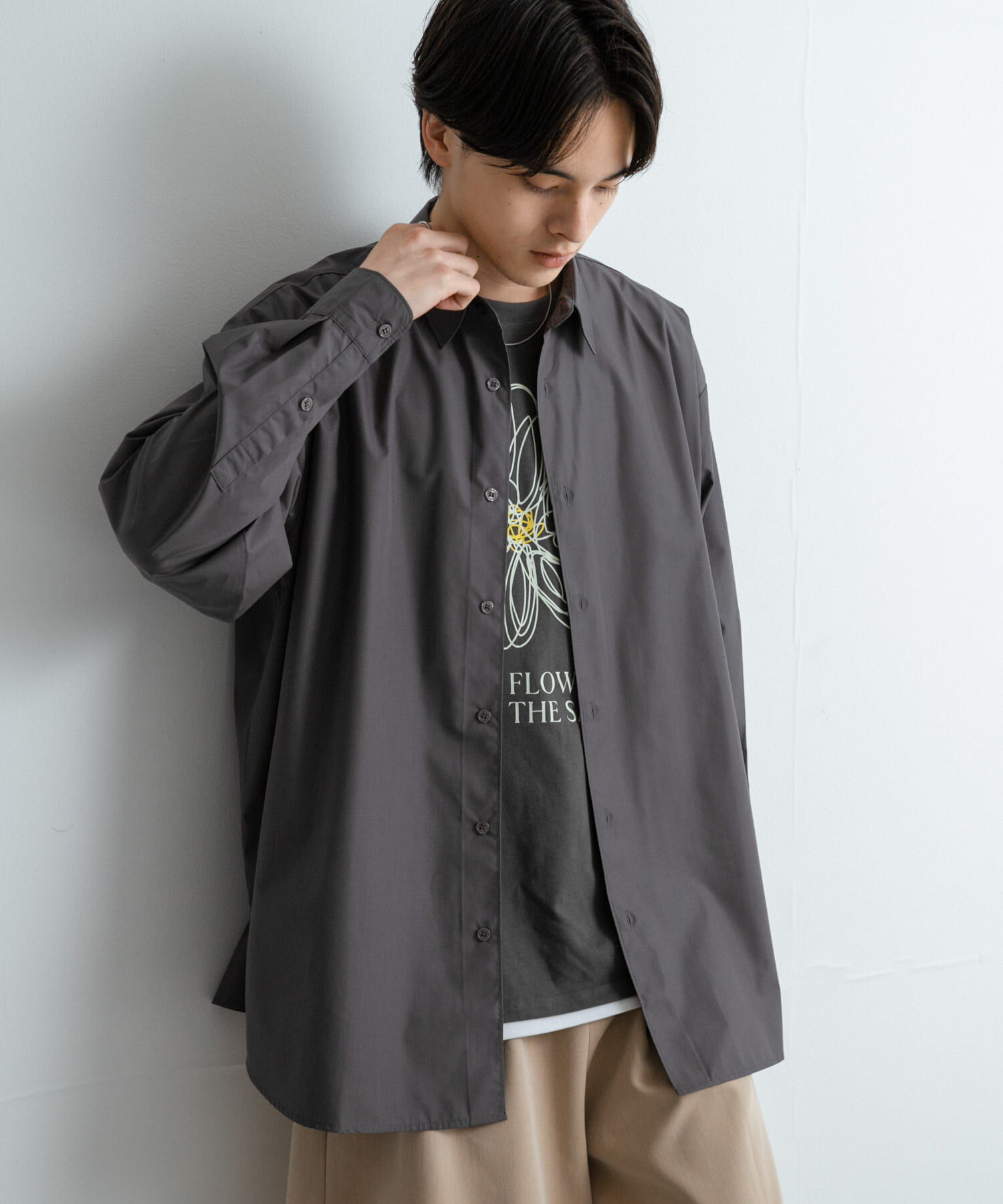 SENSE OF PLACE by URBAN RESEARCH「『ユニセックス』ブロードレギュラーカラールーズシャツ」|シャツ・ブラウス|