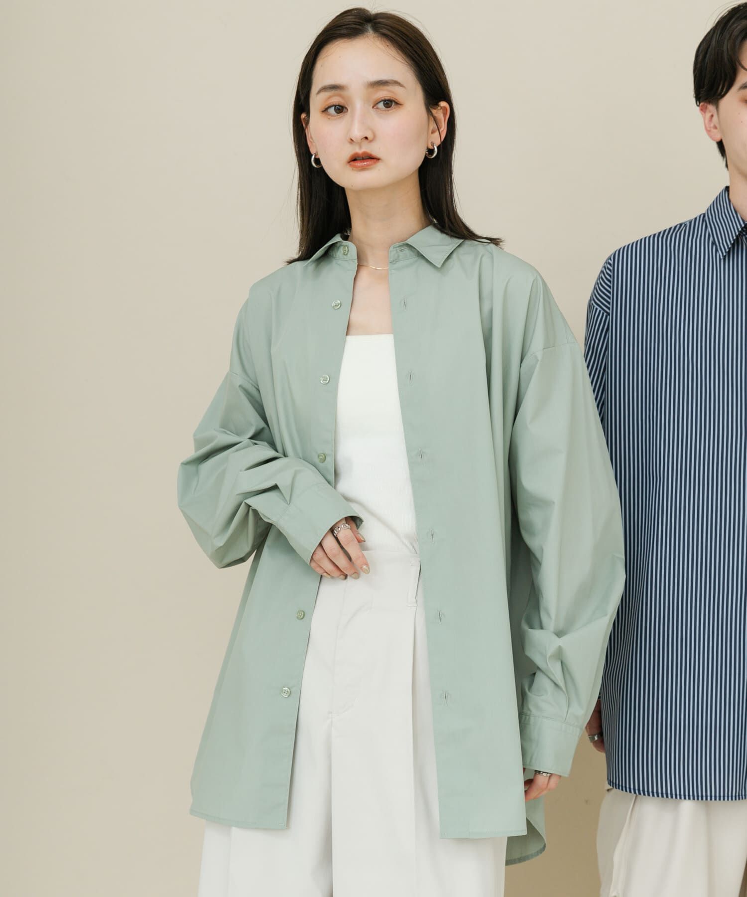 SENSE OF PLACE by URBAN RESEARCH「『ユニセックス』ブロードレギュラーカラールーズシャツ」|シャツ・ブラウス|