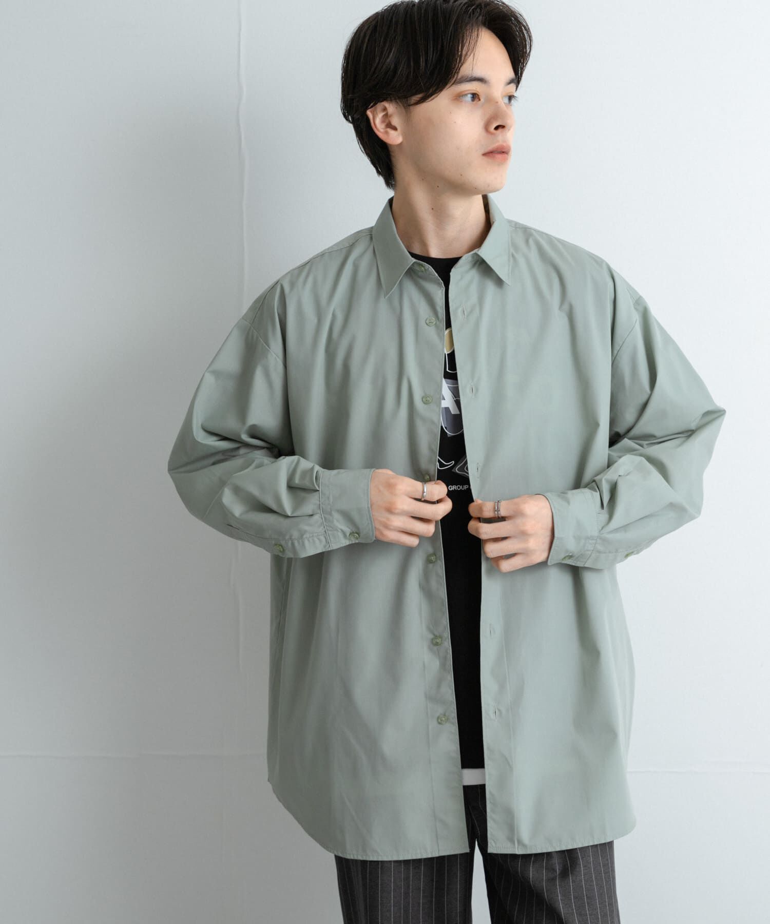 SENSE OF PLACE by URBAN RESEARCH「『ユニセックス』ブロードレギュラーカラールーズシャツ」|シャツ・ブラウス|