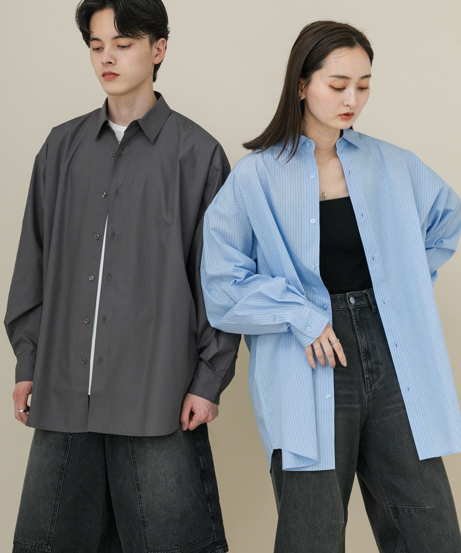 SENSE OF PLACE by URBAN RESEARCH「『ユニセックス』ブロードレギュラーカラールーズシャツ」|シャツ・ブラウス|