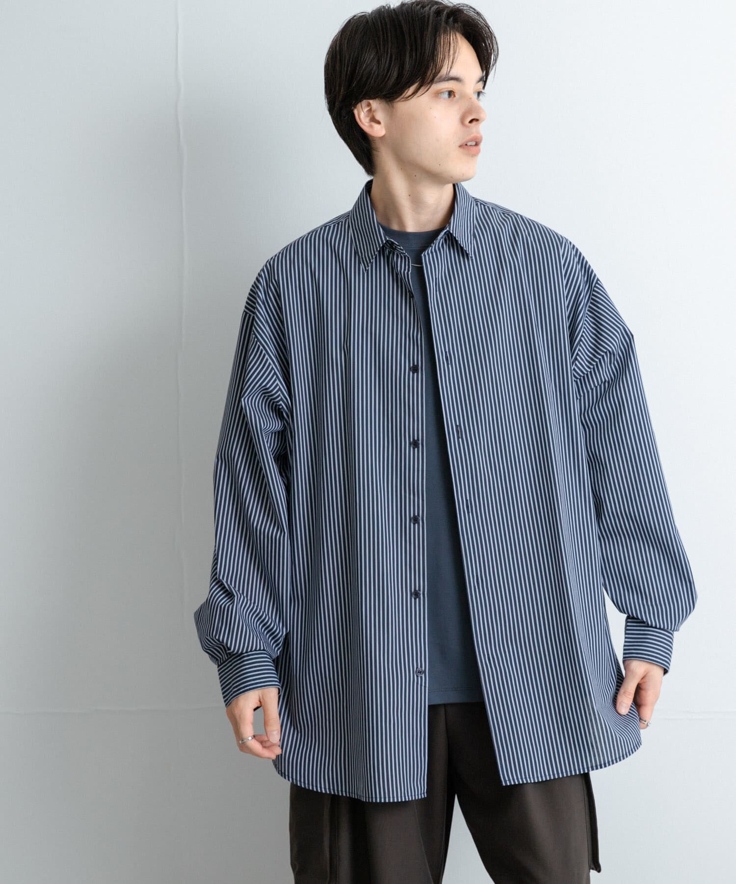 SENSE OF PLACE by URBAN RESEARCH「『ユニセックス』ブロードレギュラーカラールーズシャツ」|シャツ・ブラウス|