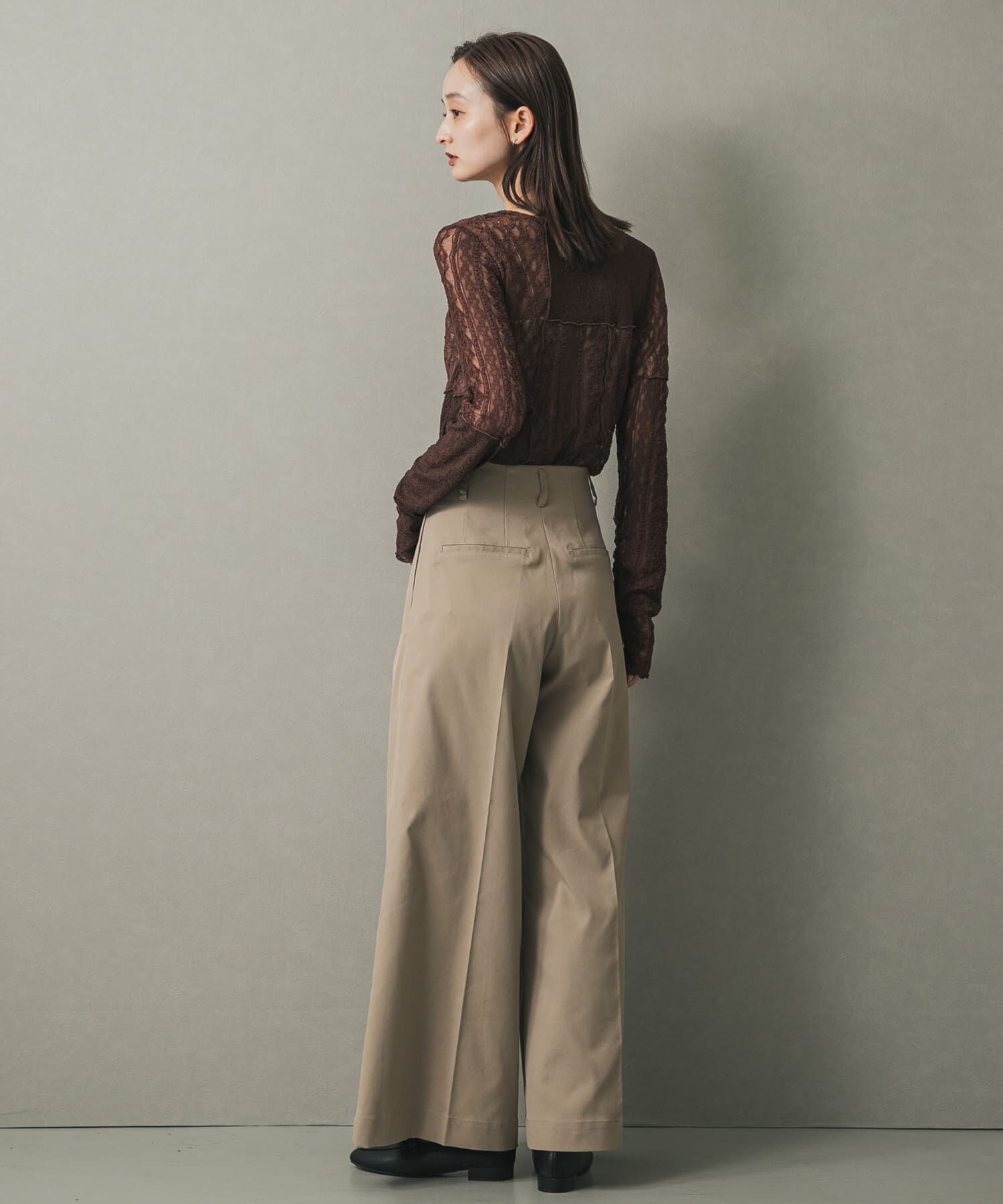 SENSE OF PLACE by URBAN RESEARCH「パッチワークレーストップ」|Tシャツ・カットソー|