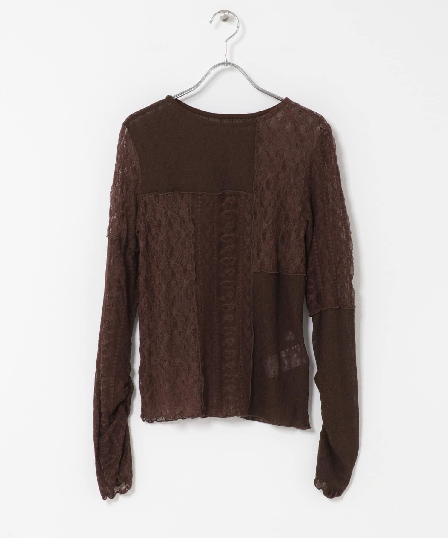 SENSE OF PLACE by URBAN RESEARCH「パッチワークレーストップ」|Tシャツ・カットソー|