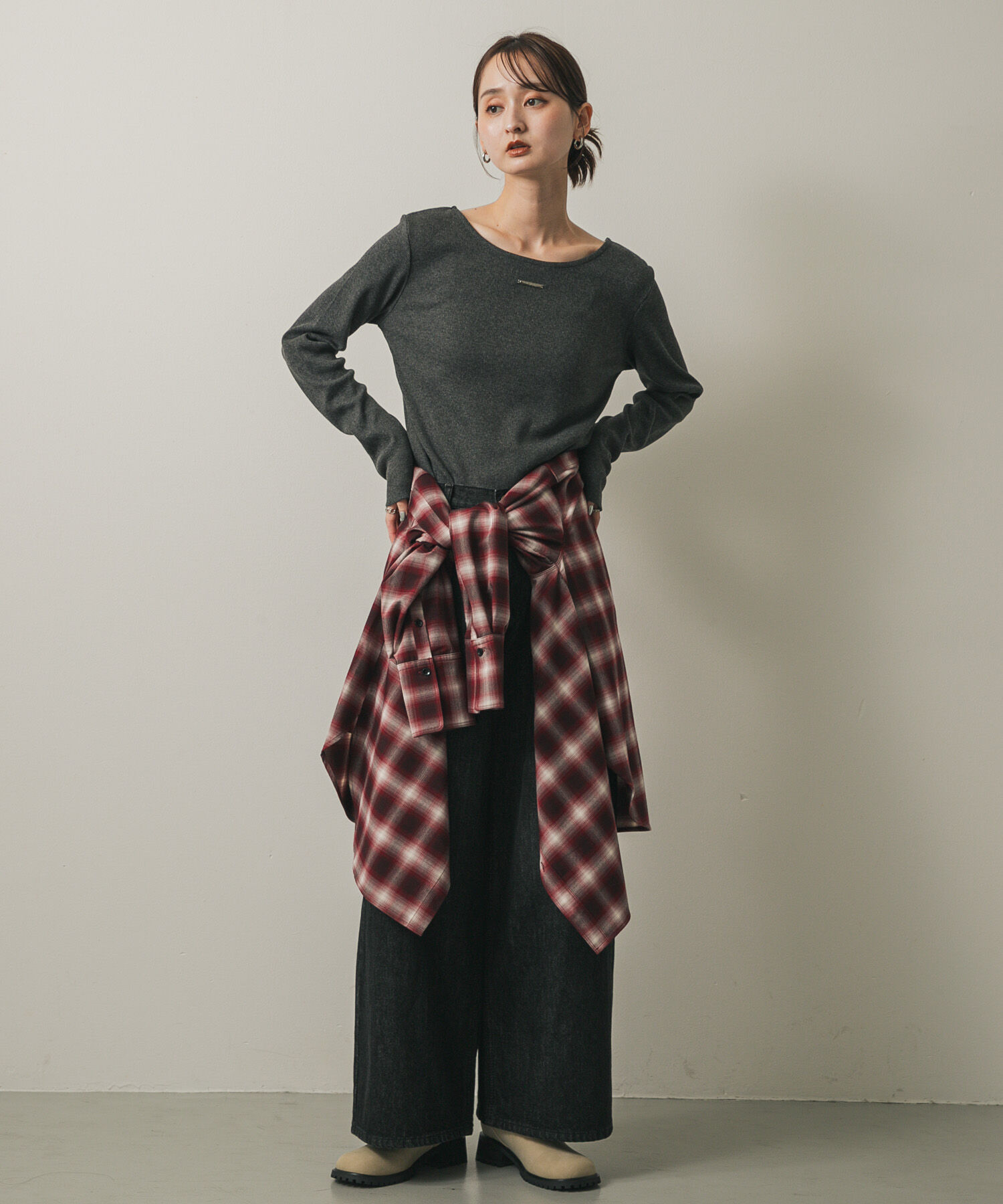 SENSE OF PLACE by URBAN RESEARCH「オンブレチェックルーズシャツ」|シャツ・ブラウス|