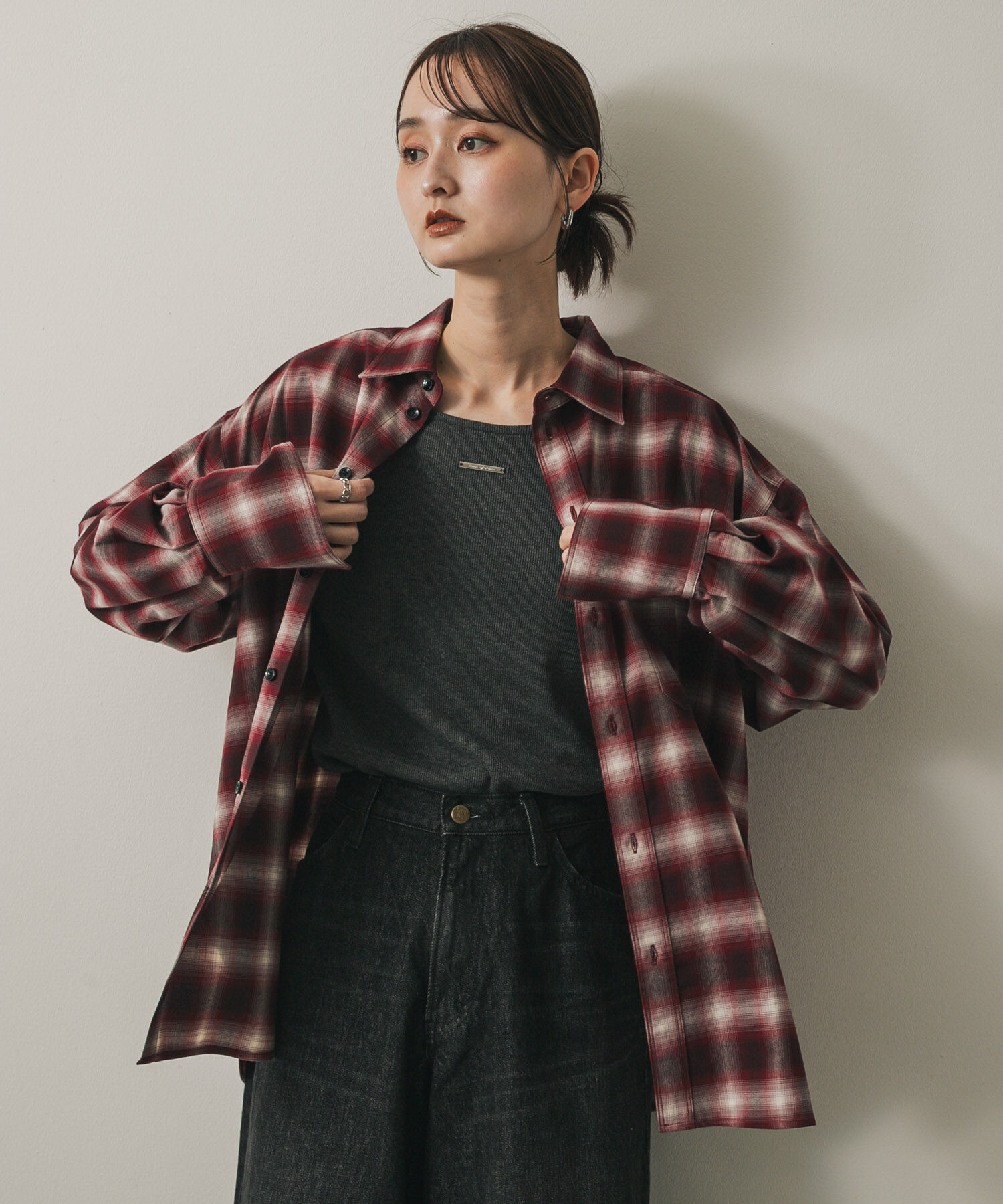 SENSE OF PLACE by URBAN RESEARCH「オンブレチェックルーズシャツ」|シャツ・ブラウス|