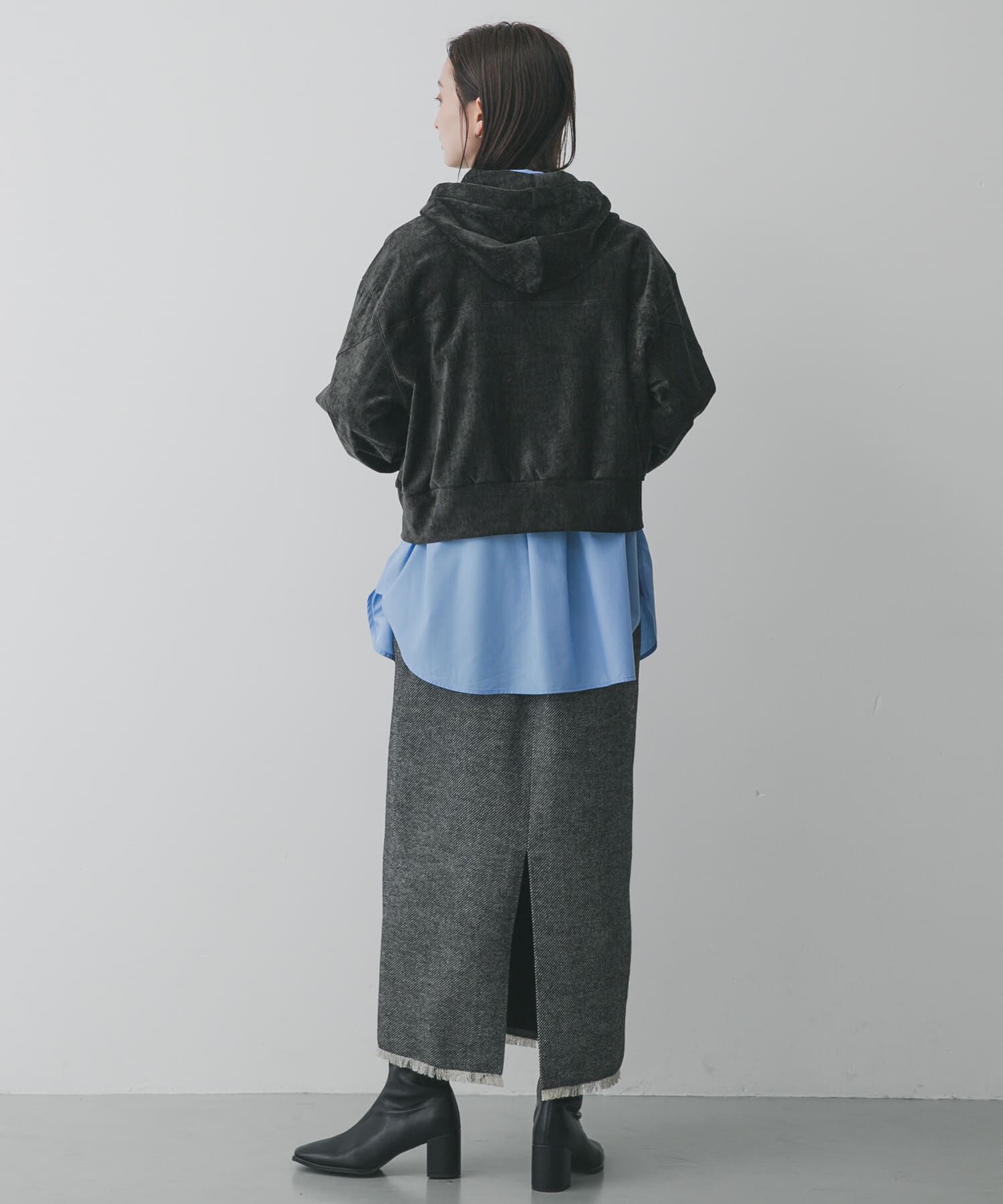 SENSE OF PLACE by URBAN RESEARCH「ツイードフリンジジップスカート」|スカート|