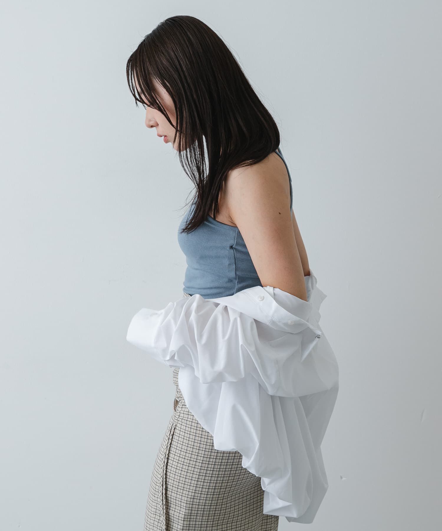 SENSE OF PLACE by URBAN RESEARCH「アシメネックカップツキキャミソール」|キャミソール|