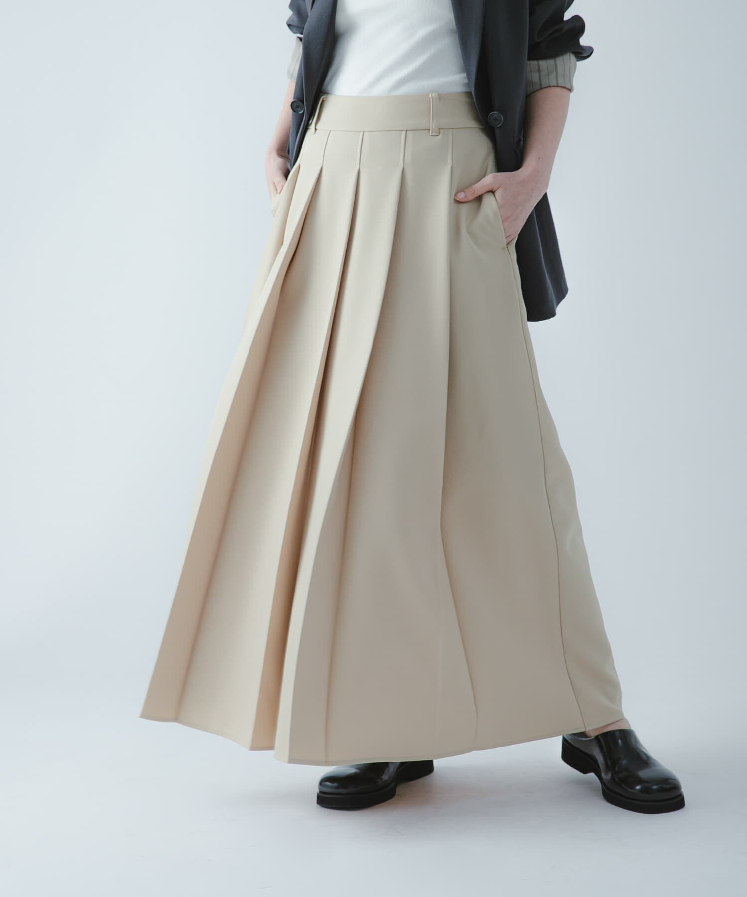 SENSE OF PLACE by URBAN RESEARCH「『撥水/防花粉』SKINProofフロントプリーツスカート」|スカート|