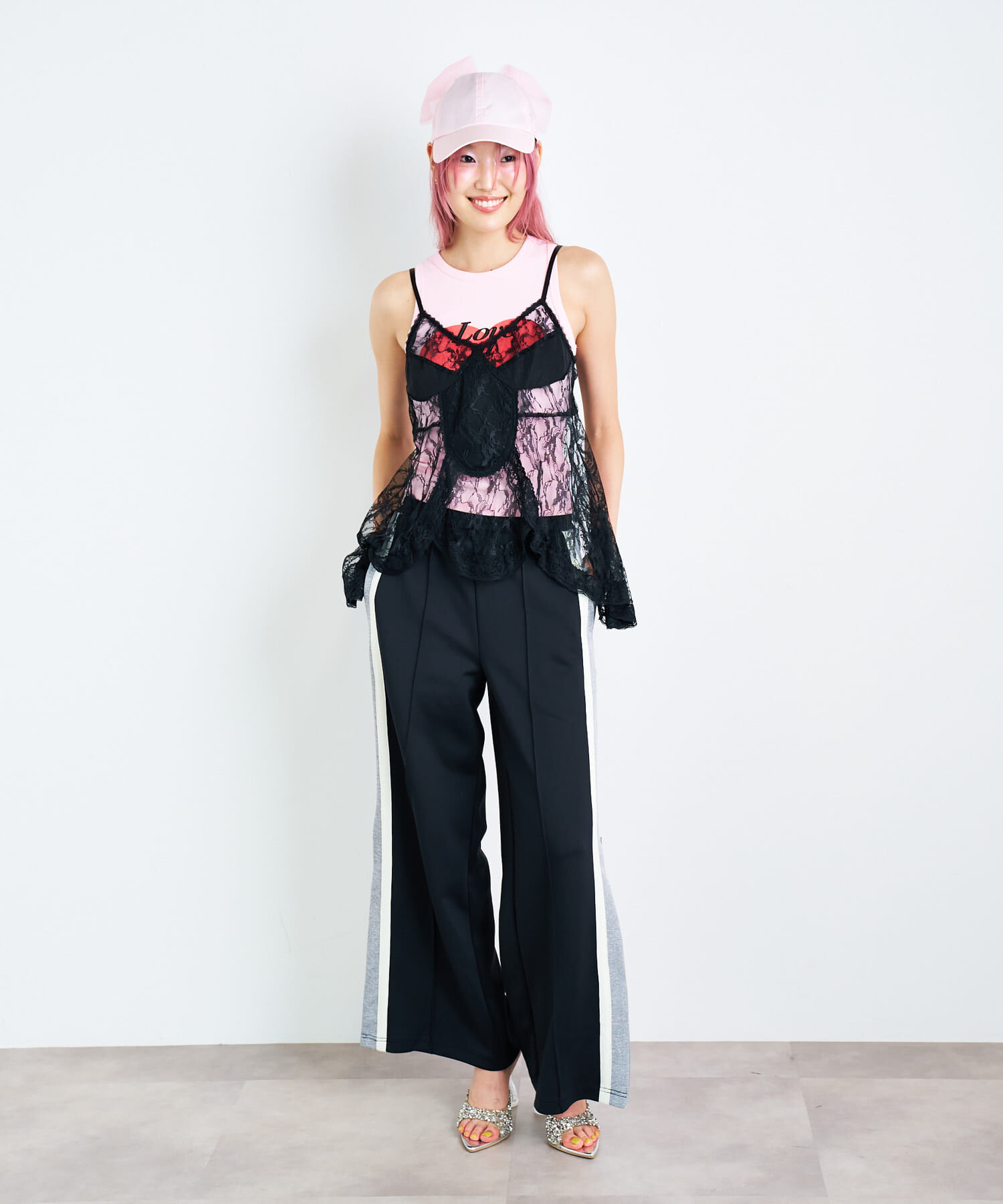 SENSE OF PLACE by URBAN RESEARCH「ANNA SUI NYC　マーメイドレースキャミソール」|キャミソール|