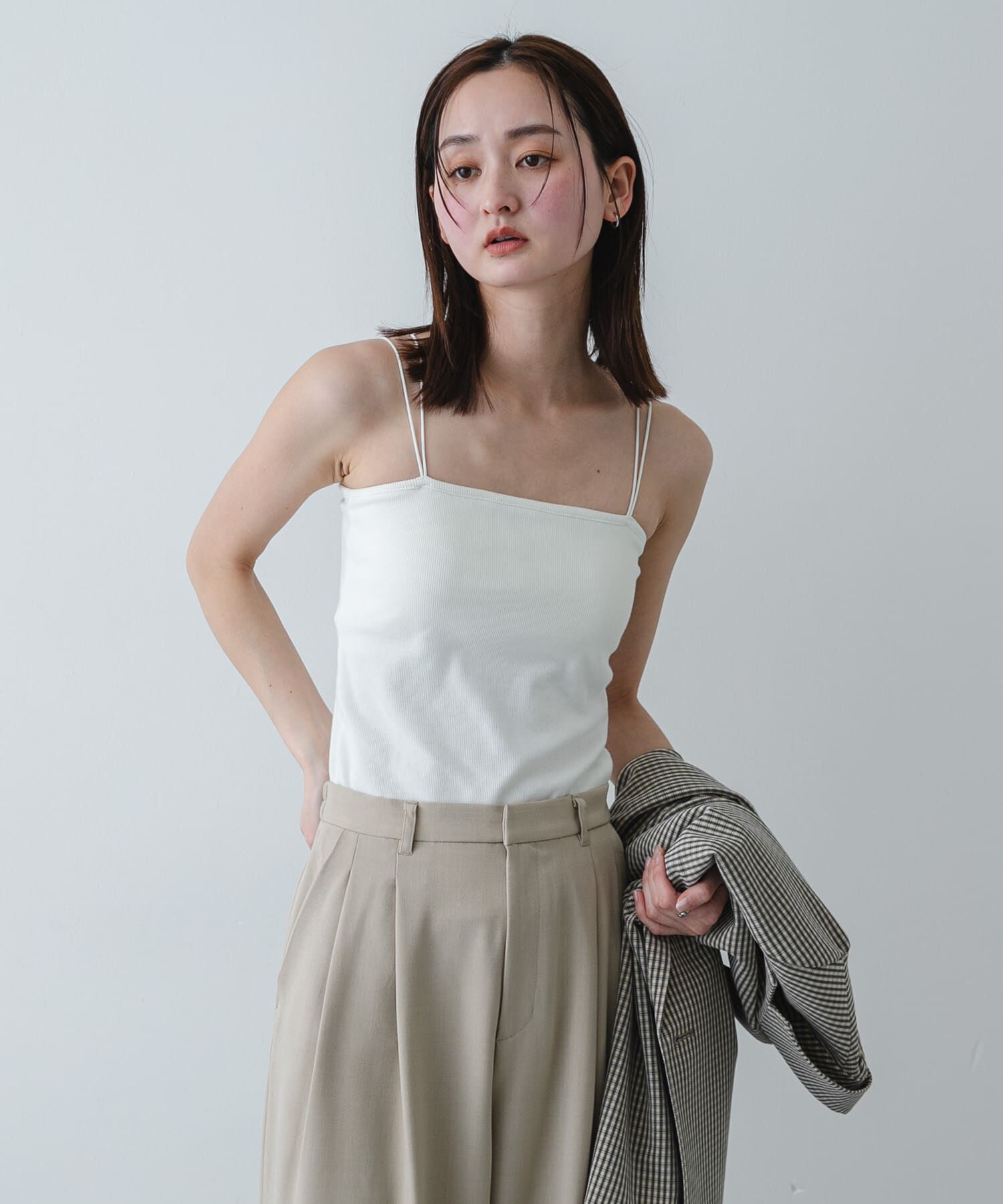 SENSE OF PLACE by URBAN RESEARCH「ダブルストラップカップツキキャミソール」|キャミソール|