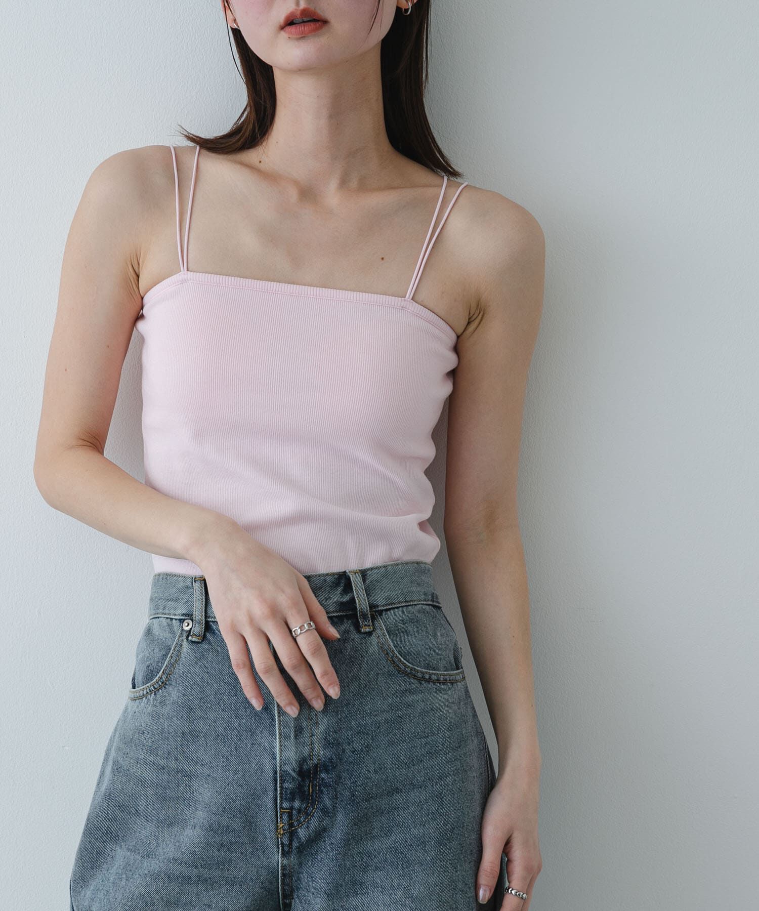 SENSE OF PLACE by URBAN RESEARCH「ダブルストラップカップツキキャミソール」|キャミソール|ピンク