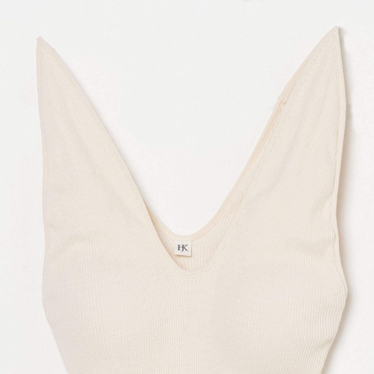  「HAKUJI Twist cotton V-neck tanktop」|Tシャツ・カットソー|